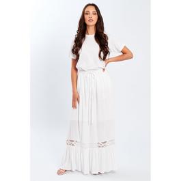 Be You Tiered Crinkle Maxi Skirt