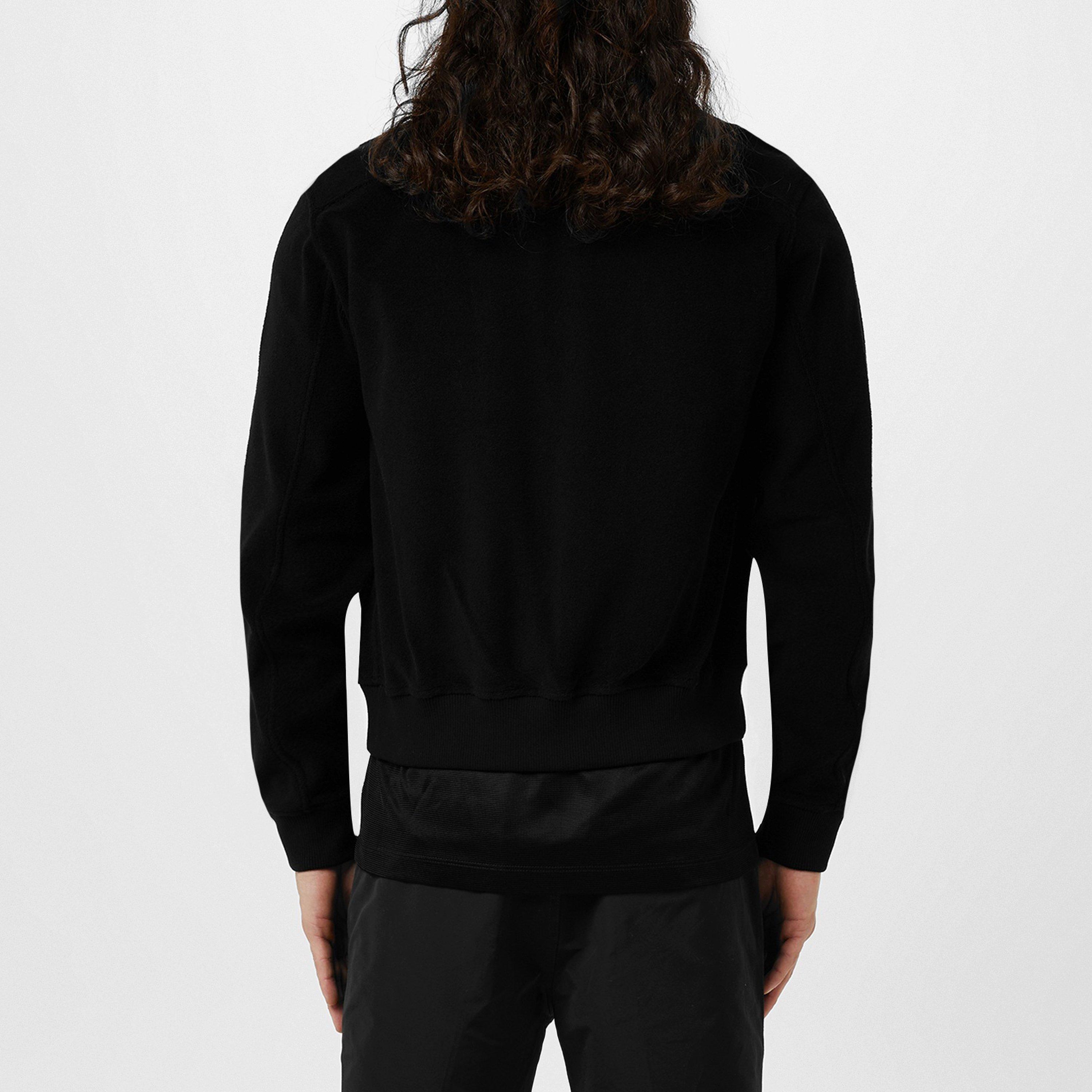 Black - Tom Ford - Men's Towling Shirt Leather Long Sleeve Bomber Jacket - 3