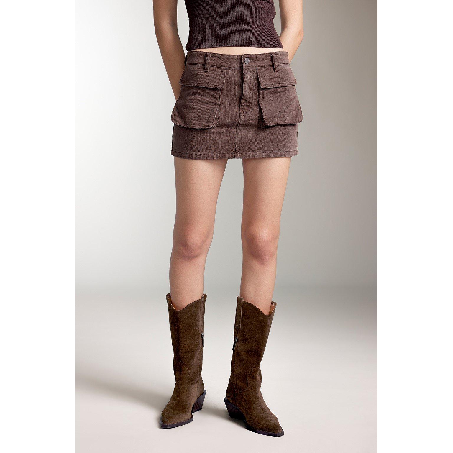 Brown Coffee - Miss Sixty - Women's Denim Skirt - 2