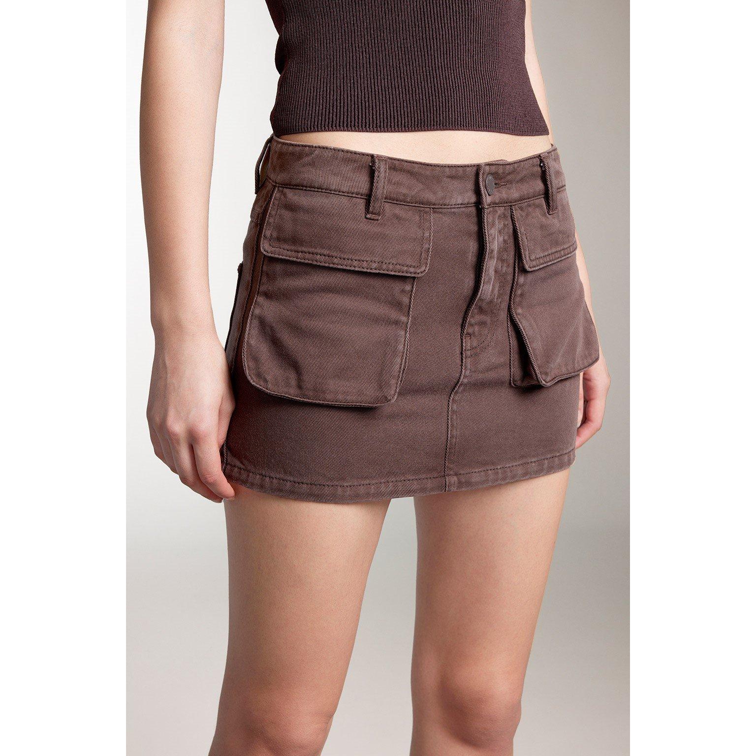 Brown Coffee - Miss Sixty - Women's Denim Skirt - 3