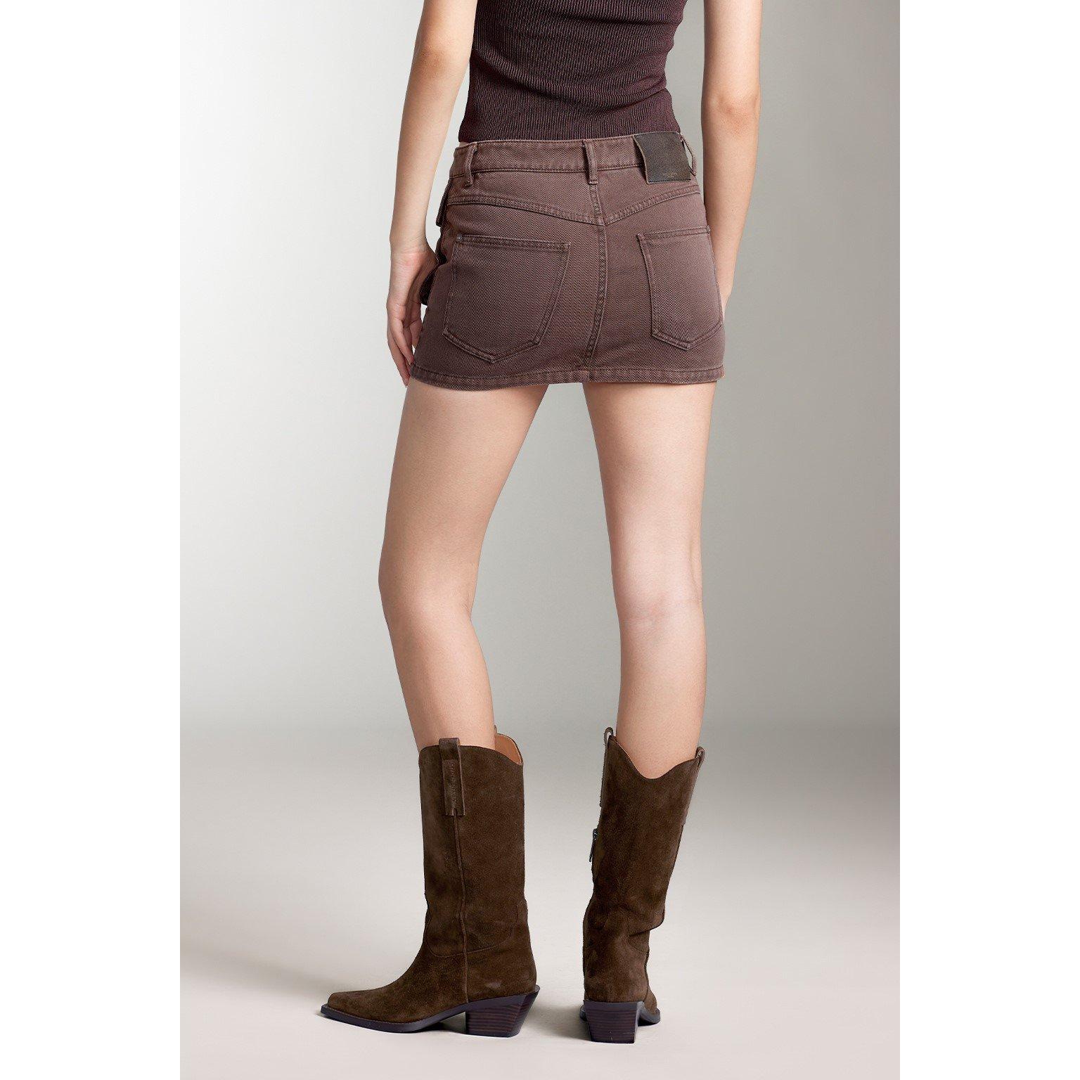 Brown Coffee - Miss Sixty - Women's Denim Skirt - 4