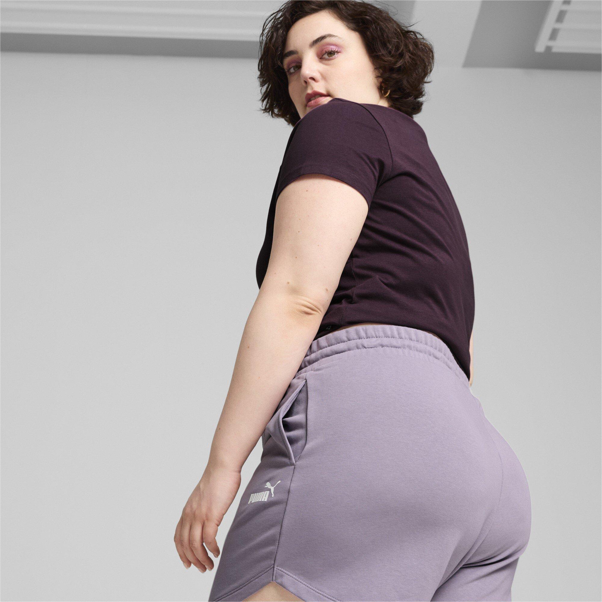 Pale Plum - Puma - Essentials High Waist Shorts Women - 3