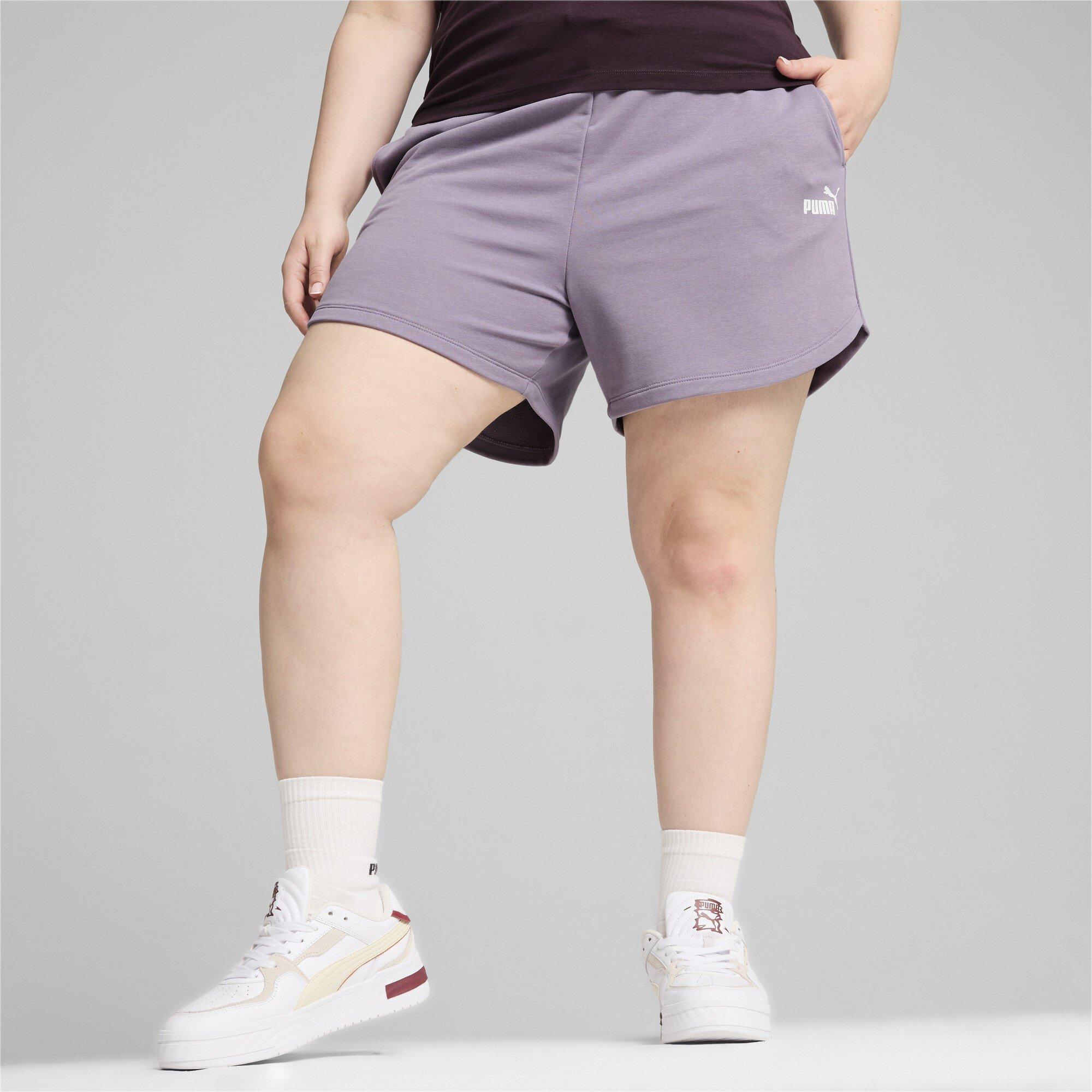 Pale Plum - Puma - Essentials High Waist Shorts Women - 4