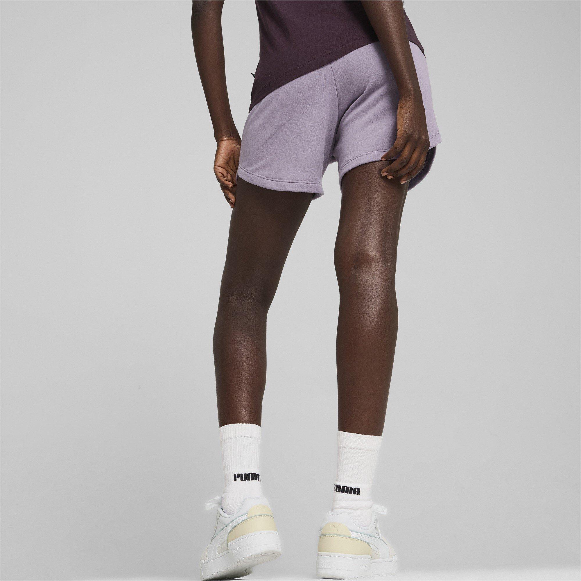 Pale Plum - Puma - Essentials High Waist Shorts Women - 5
