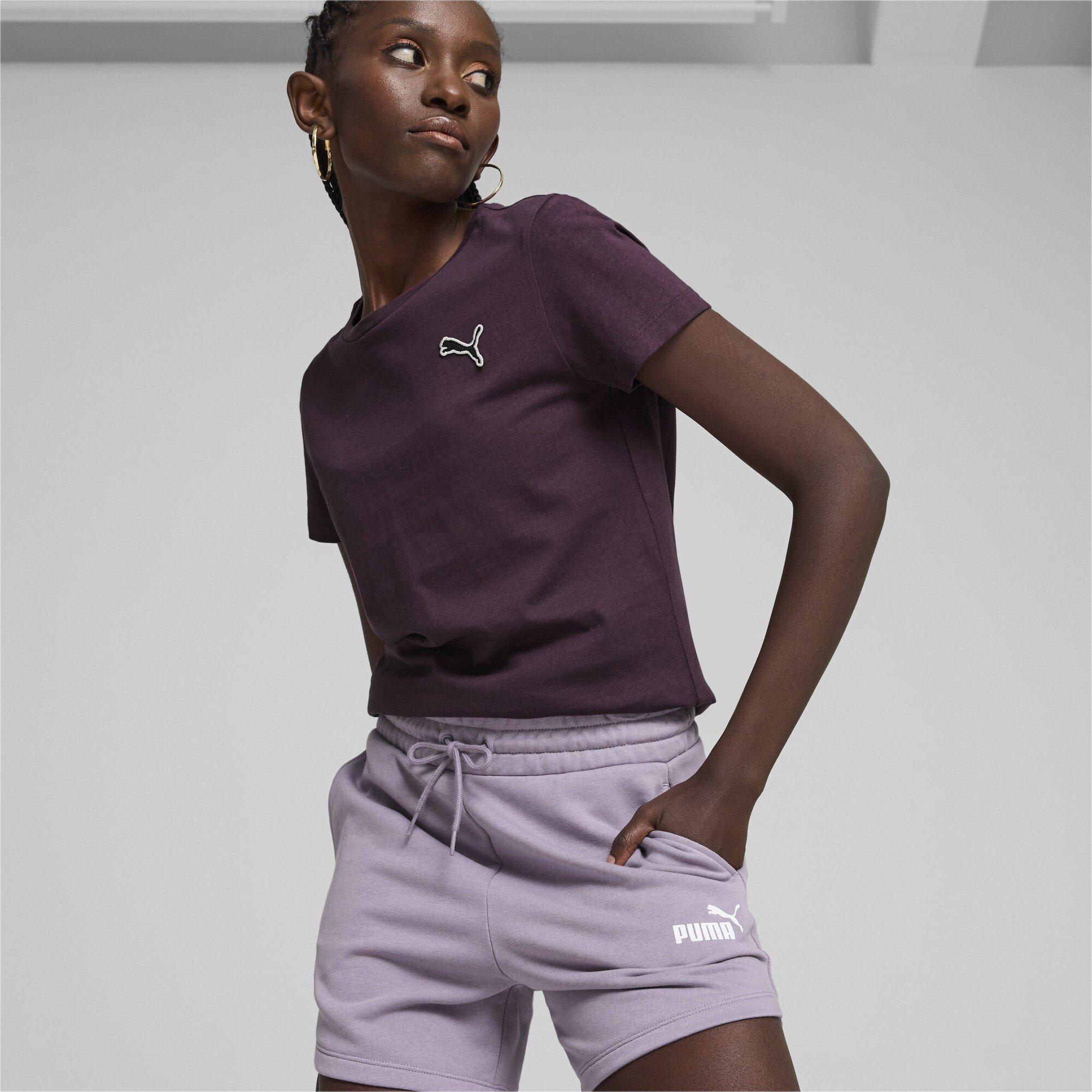 Pale Plum - Puma - Essentials High Waist Shorts Women - 6