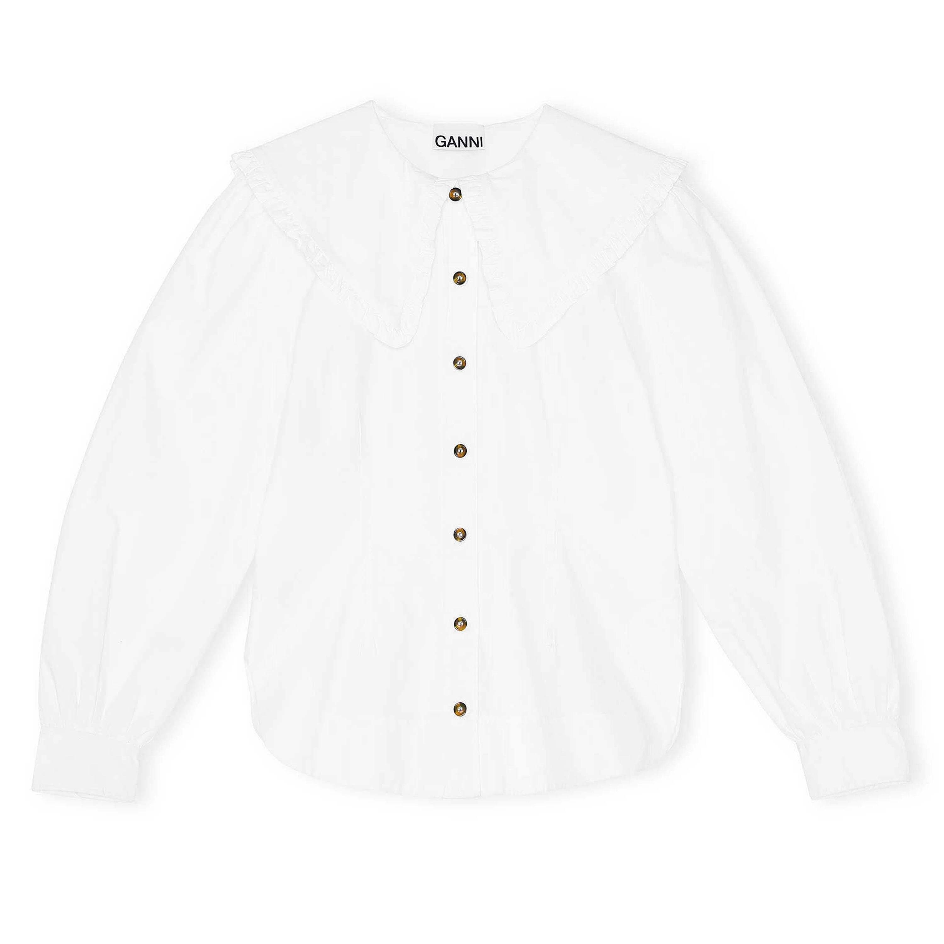 White 151 - Ganni - Frill Blouse - 1
