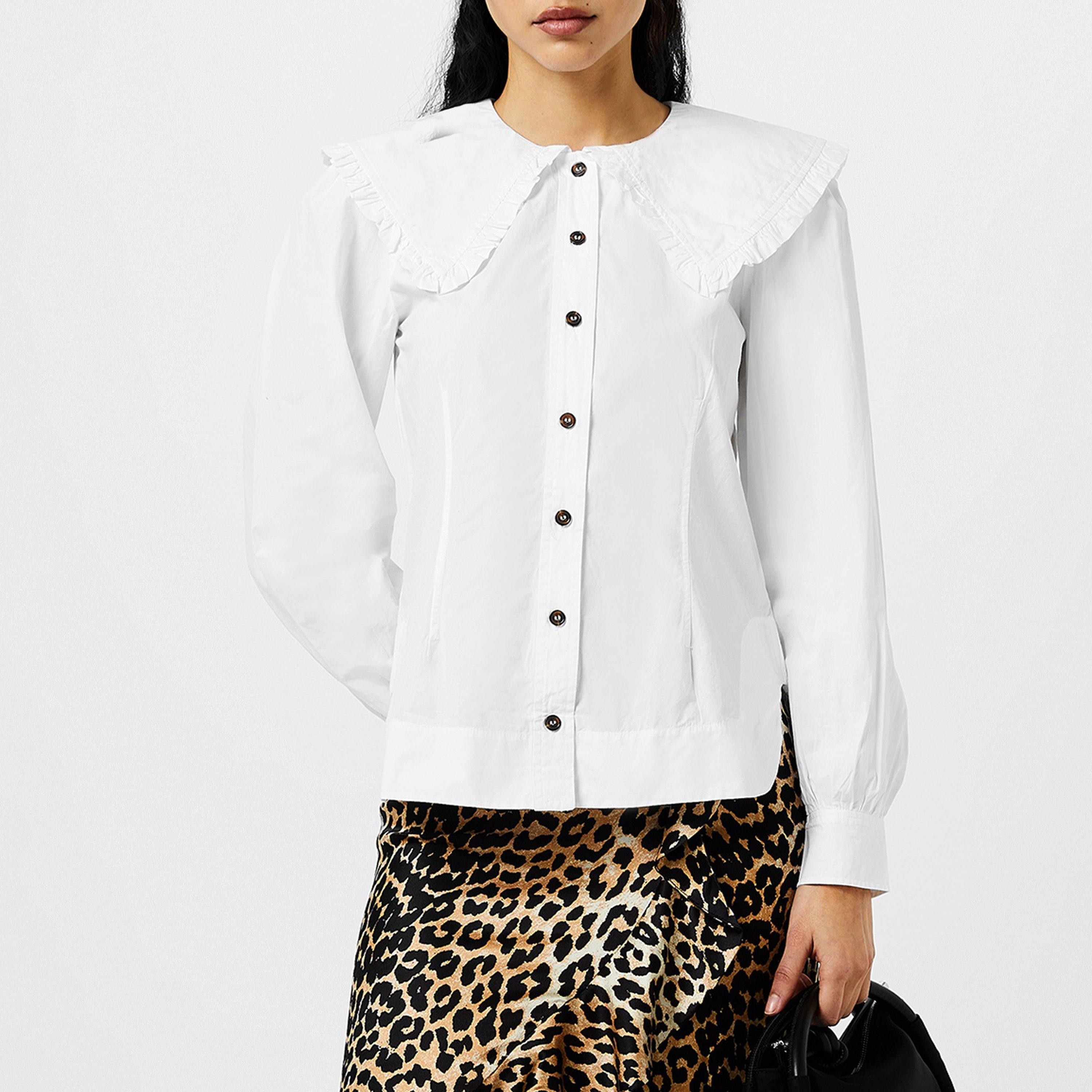 White 151 - Ganni - Frill Blouse - 3