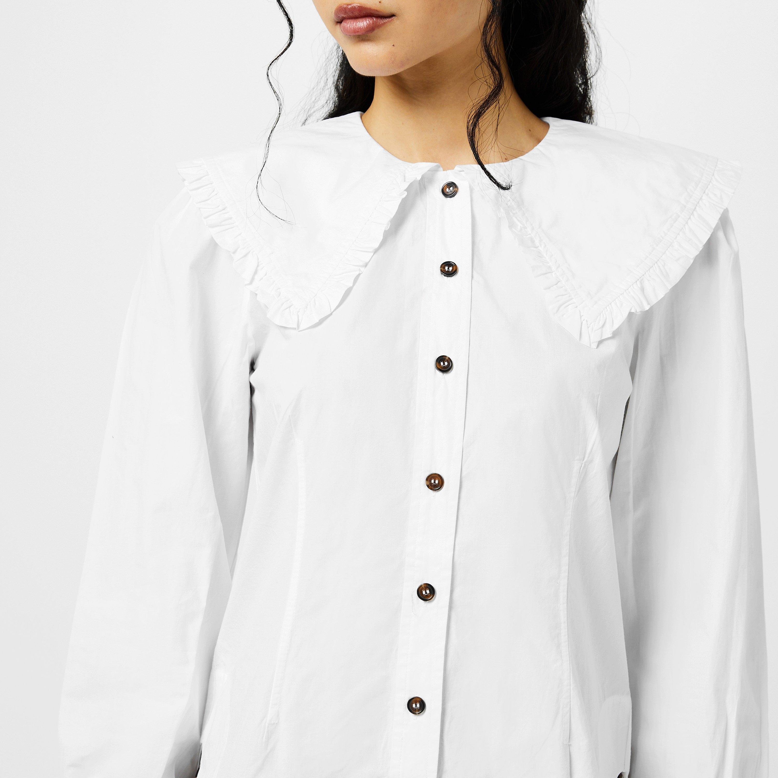 White 151 - Ganni - Frill Blouse - 5