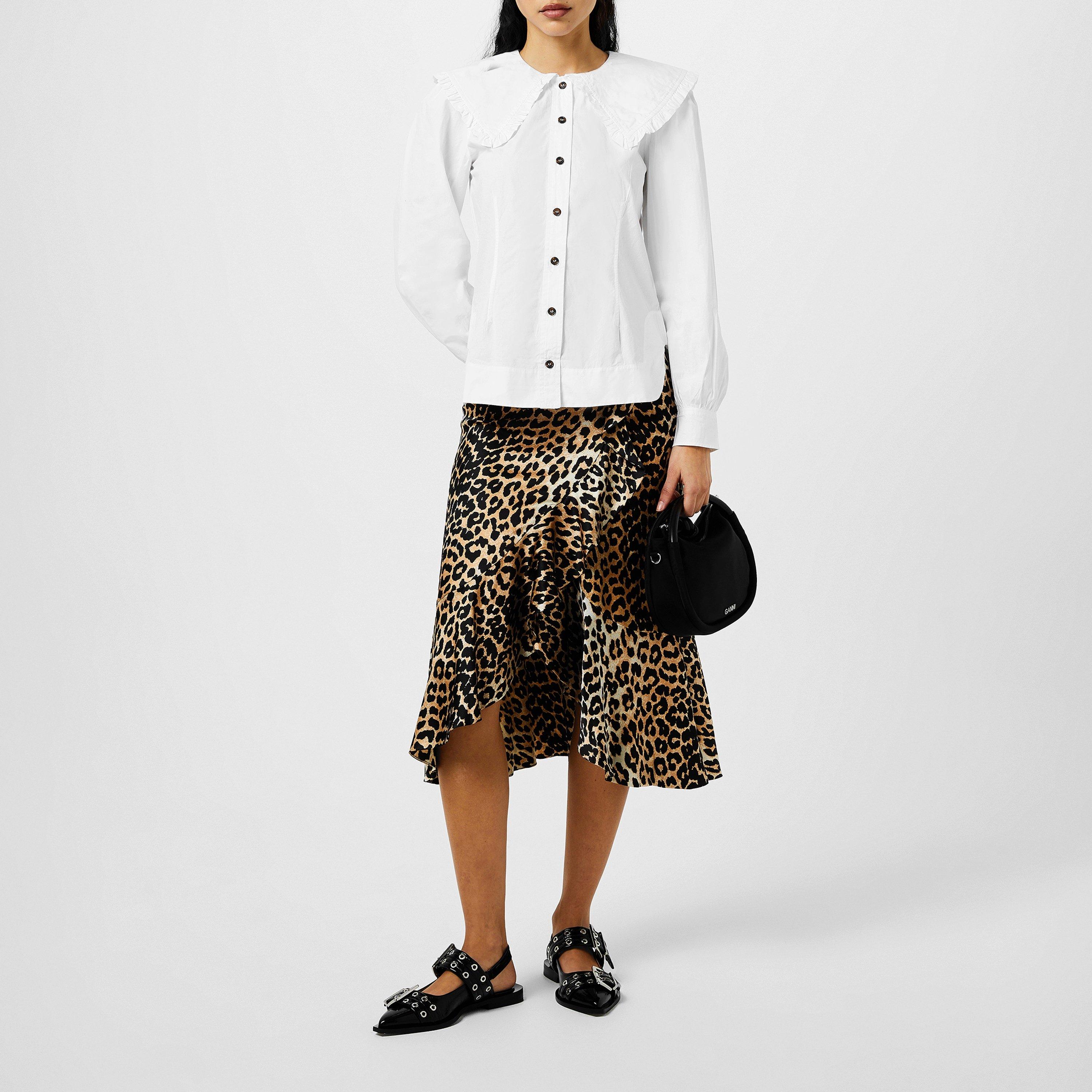 White 151 - Ganni - Frill Blouse - 6