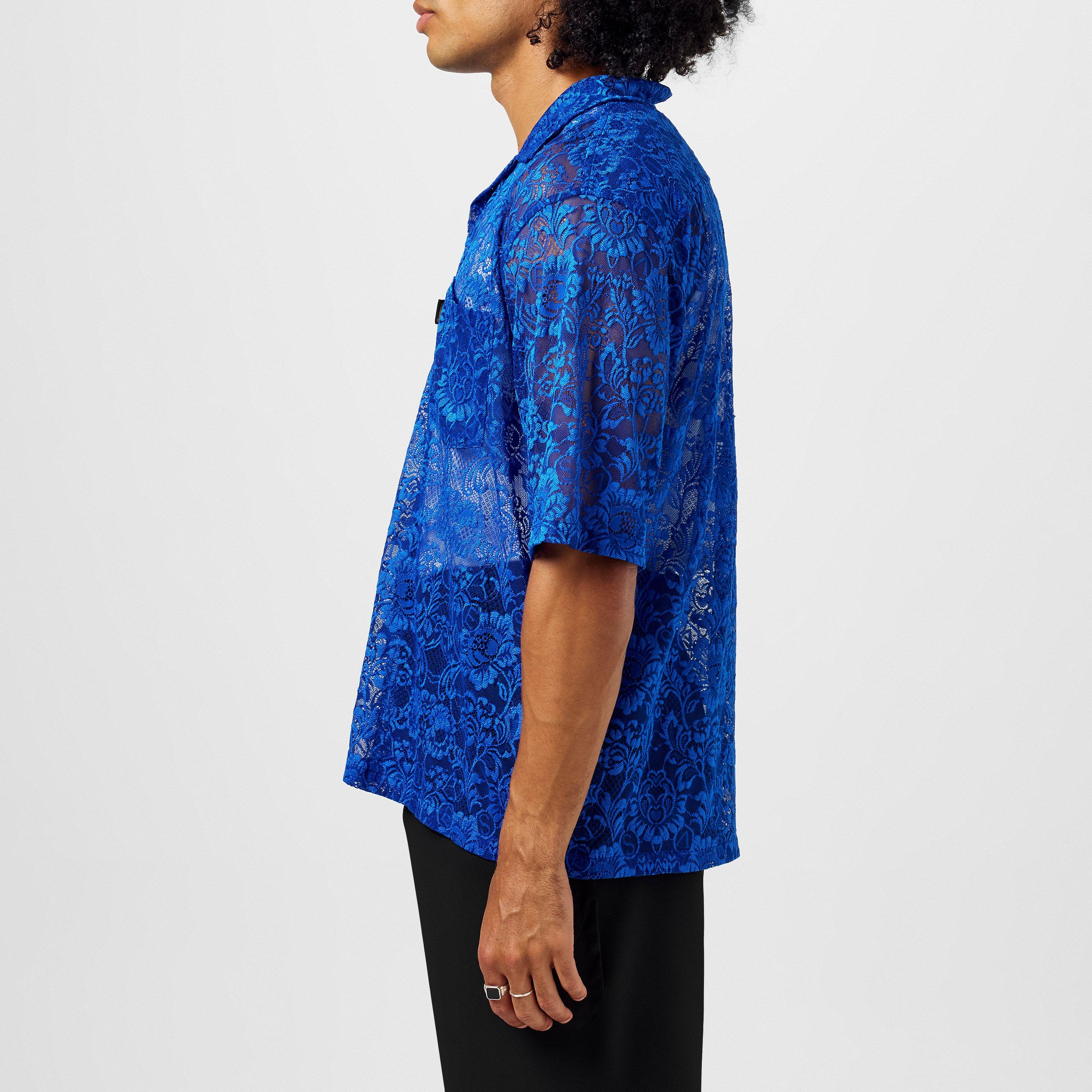 Blue - Aries - Lace Hawaiian Shirt - 2