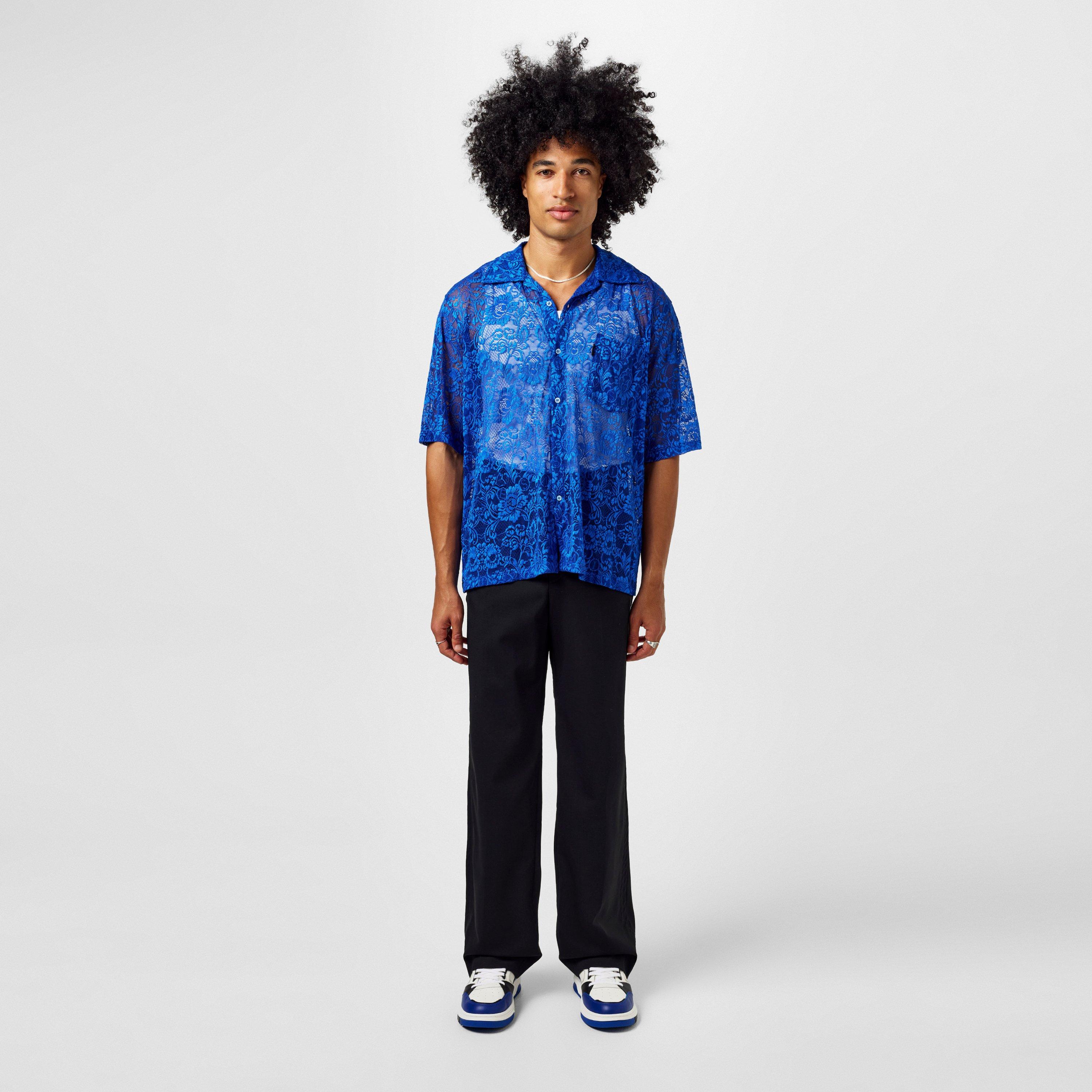 Blue - Aries - Lace Hawaiian Shirt - 4