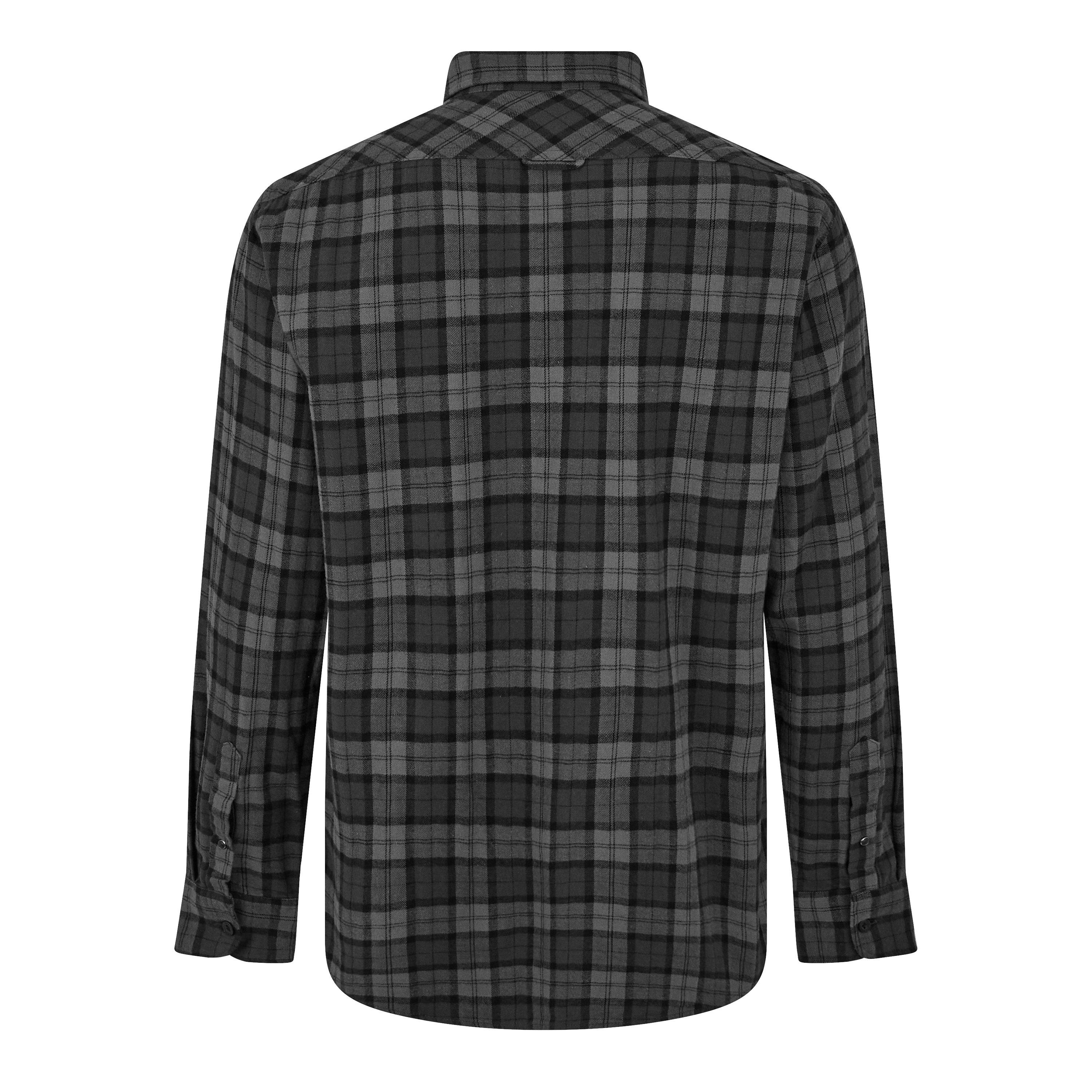 700 Grey - Replay - Men's Chequered Long Sleeve Patterned Shirt - 2