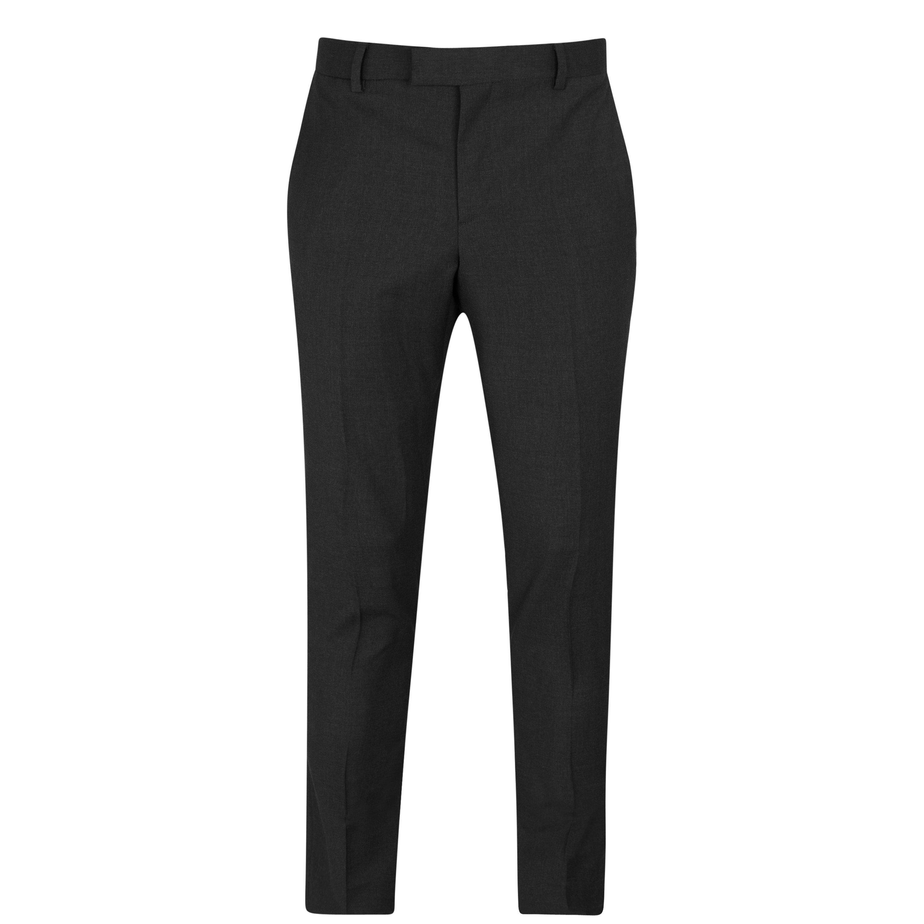 Charcoal - Without Prejudice - Kilburn Charcoal Slim Fit Suit Trousers - 1