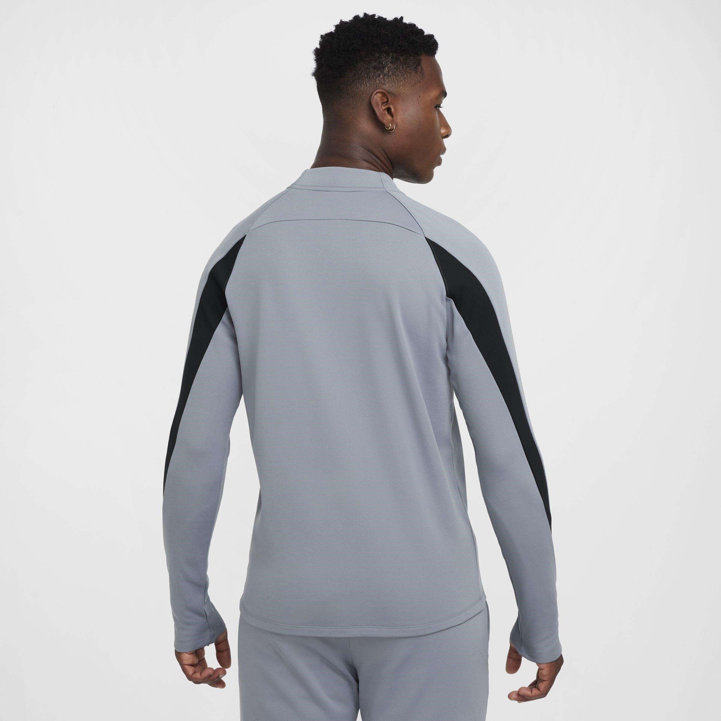 Grey/Silver - Nike - Academy Winter Warrior Men's Therma-FIT 1/2-Zip Soccer Top - 2