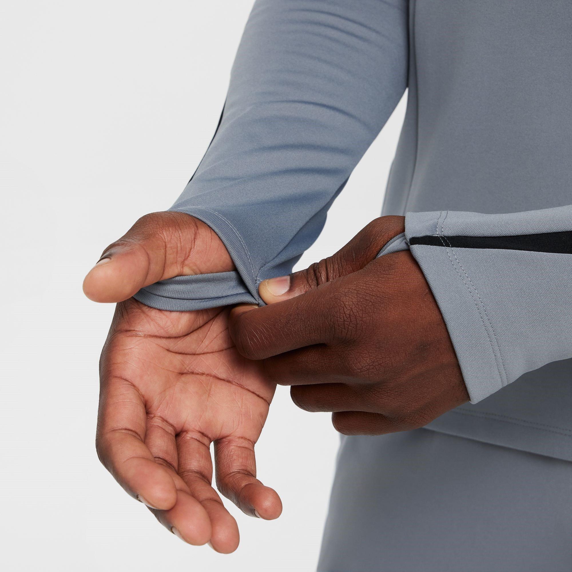 Grey/Silver - Nike - Academy Winter Warrior Men's Therma-FIT 1/2-Zip Soccer Top - 4