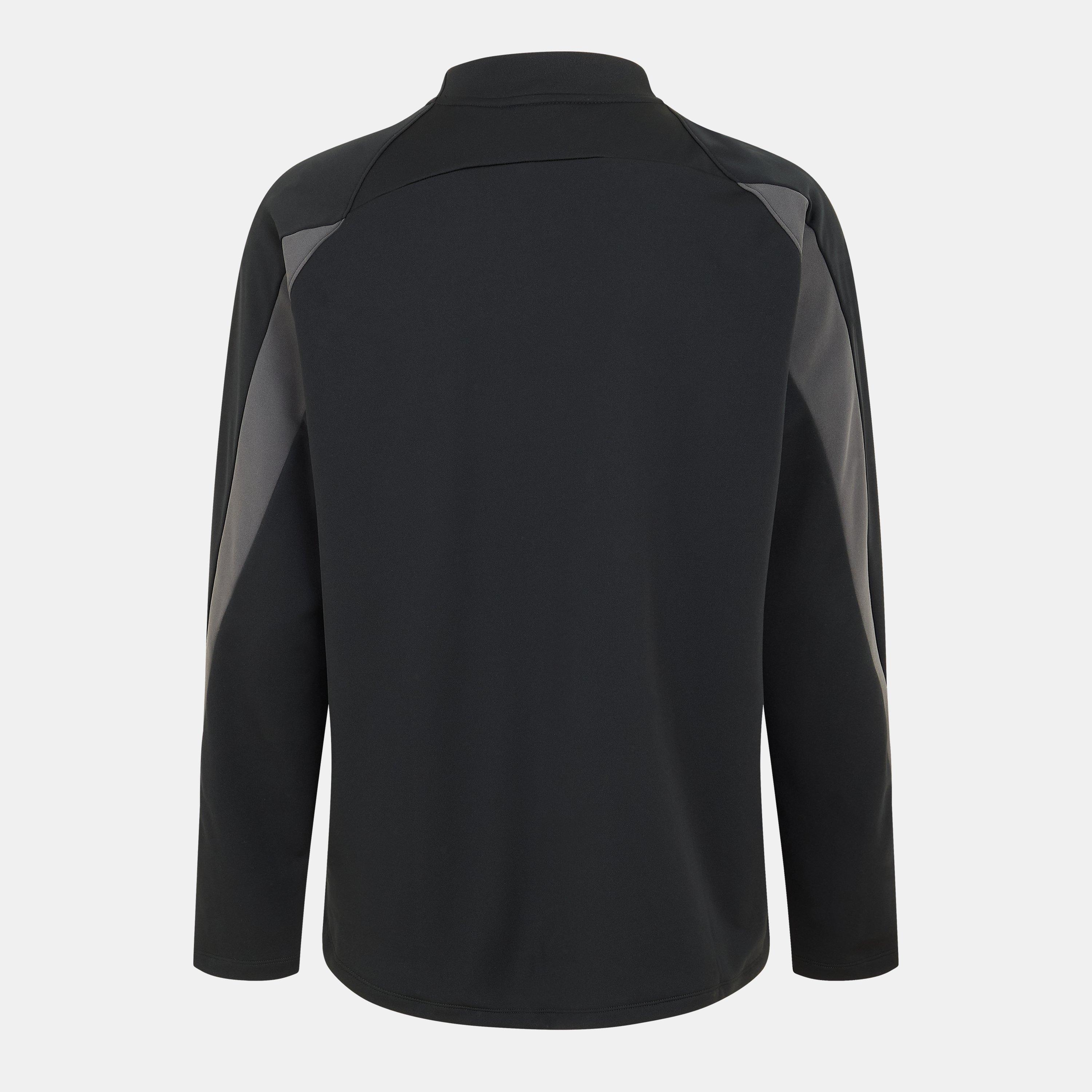 Preto/Cinza - Nike - Academy Winter Warrior Men's Therma-FIT 1/2-Zip Soccer Top - 2