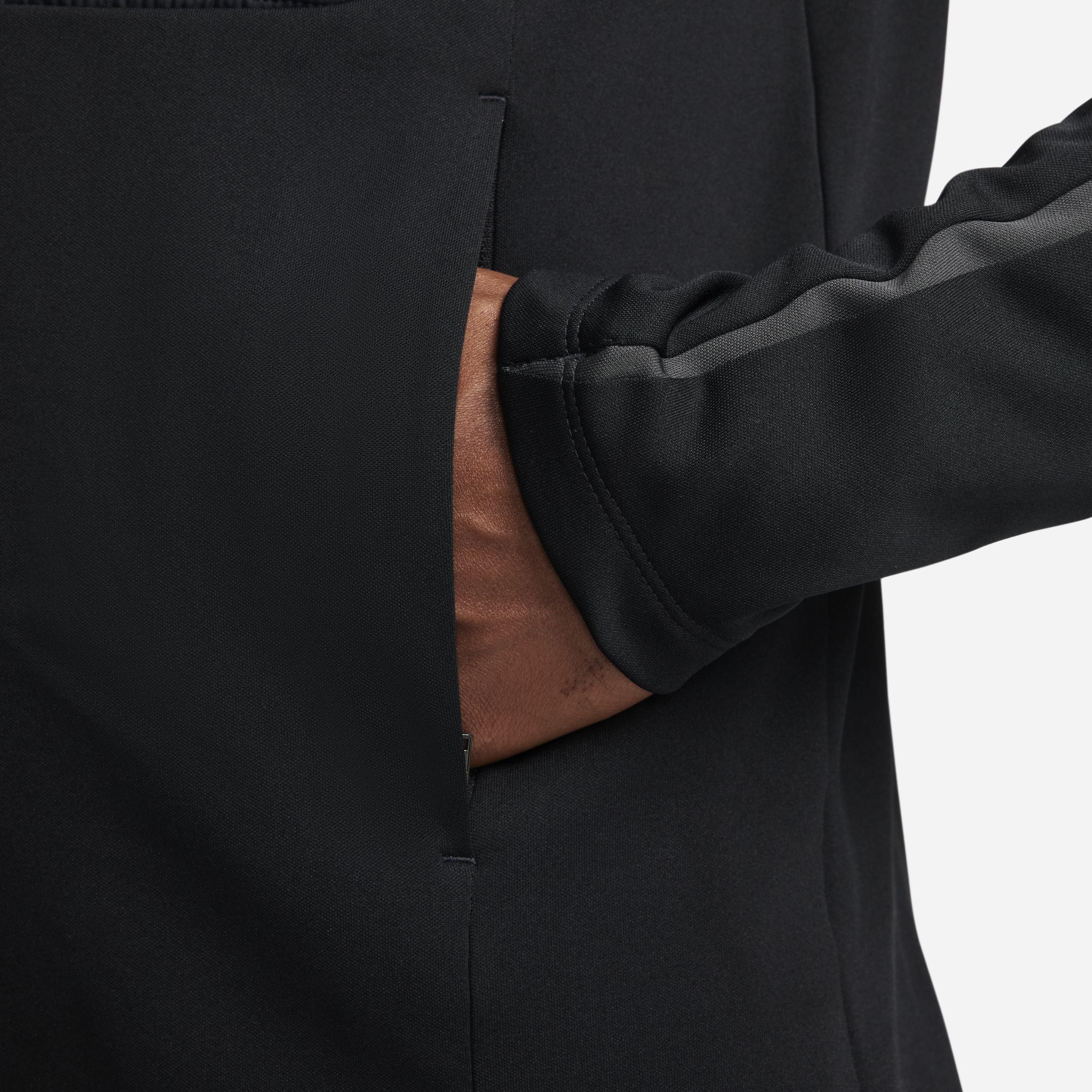 Preto/Cinza - Nike - Academy Winter Warrior Men's Therma-FIT 1/2-Zip Soccer Top - 5