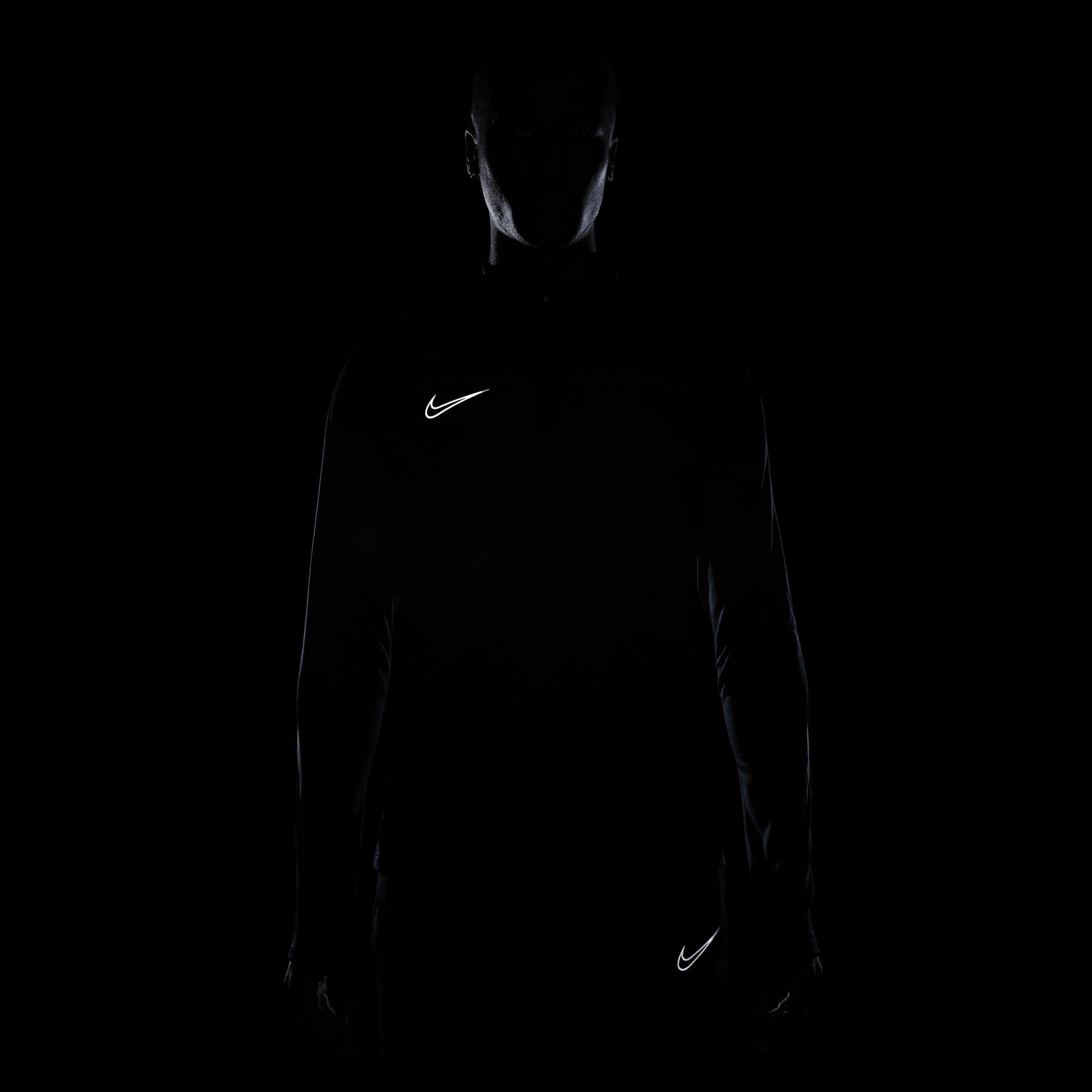 Preto/Cinza - Nike - Academy Winter Warrior Men's Therma-FIT 1/2-Zip Soccer Top - 7