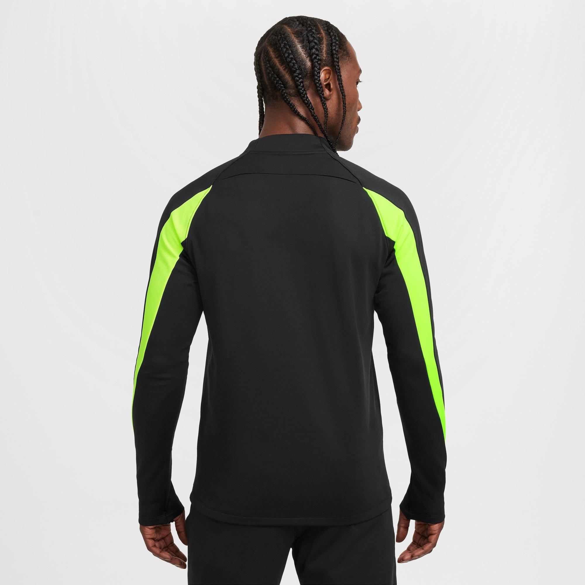 Zwart/Volt - Nike - Academy Winter Warrior Men's Therma-FIT 1/2-Zip Soccer Top - 2