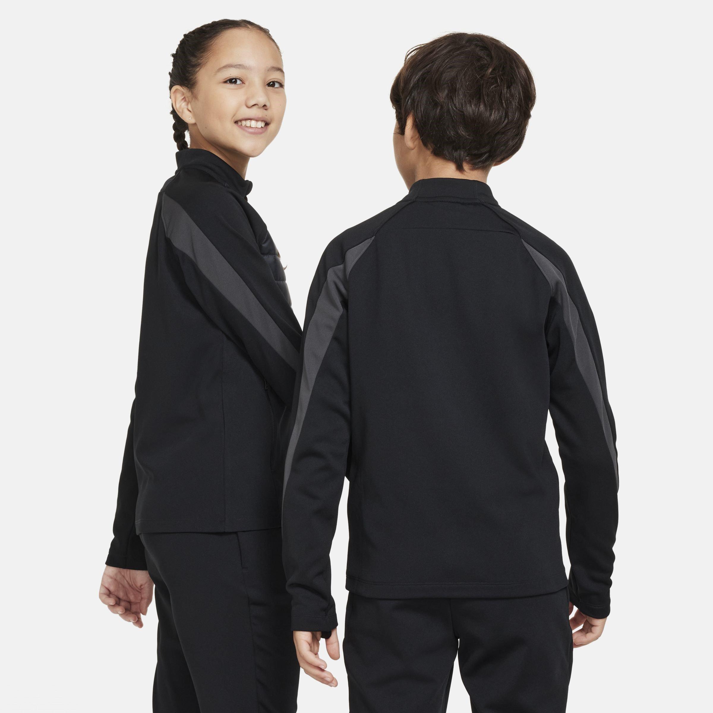 Black/Grey - Nike - Therma-FIT Academy Big Kids' Soccer Drill Top - 2
