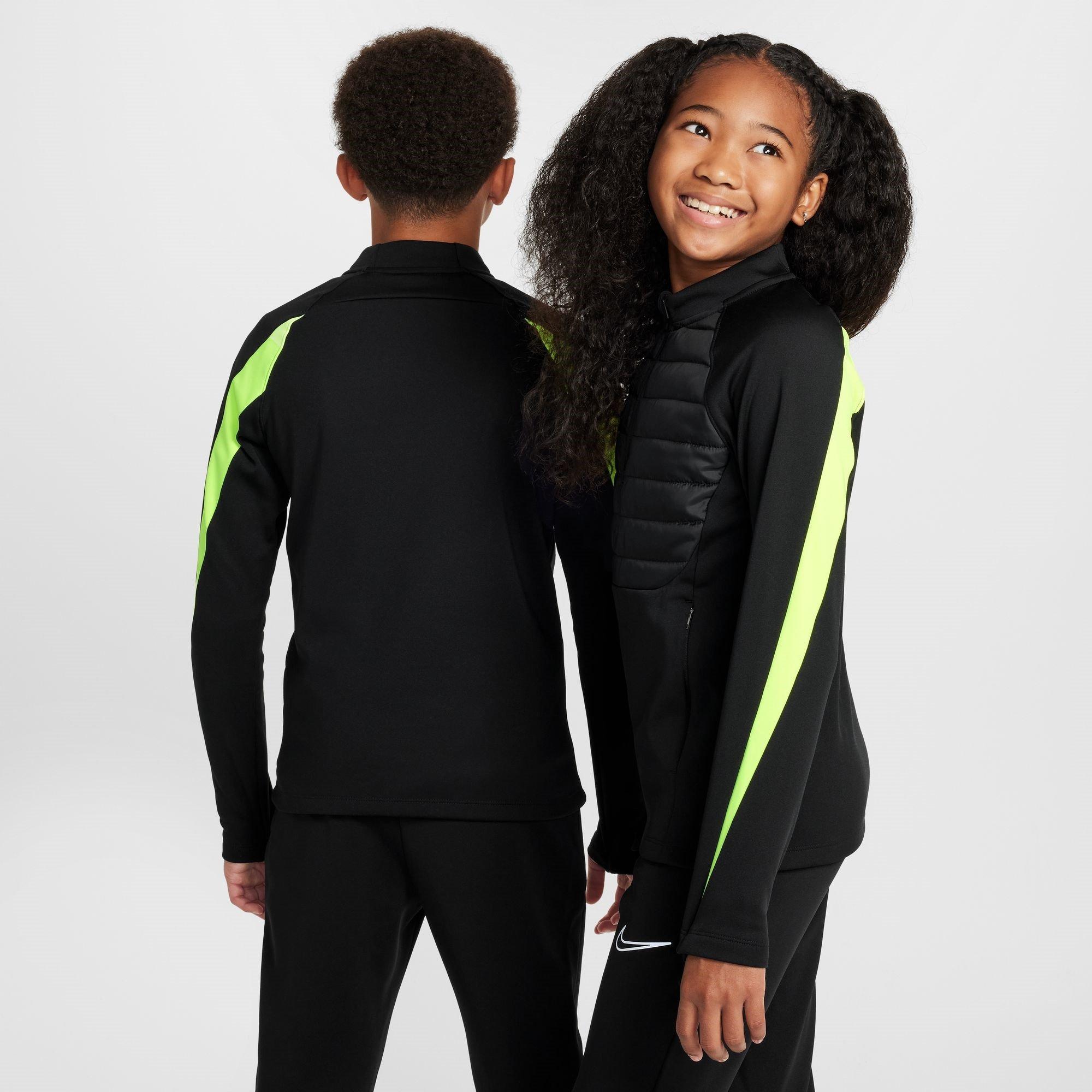 Nero/Volt - Nike - Therma-FIT Academy Big Kids' Soccer Drill Top - 4