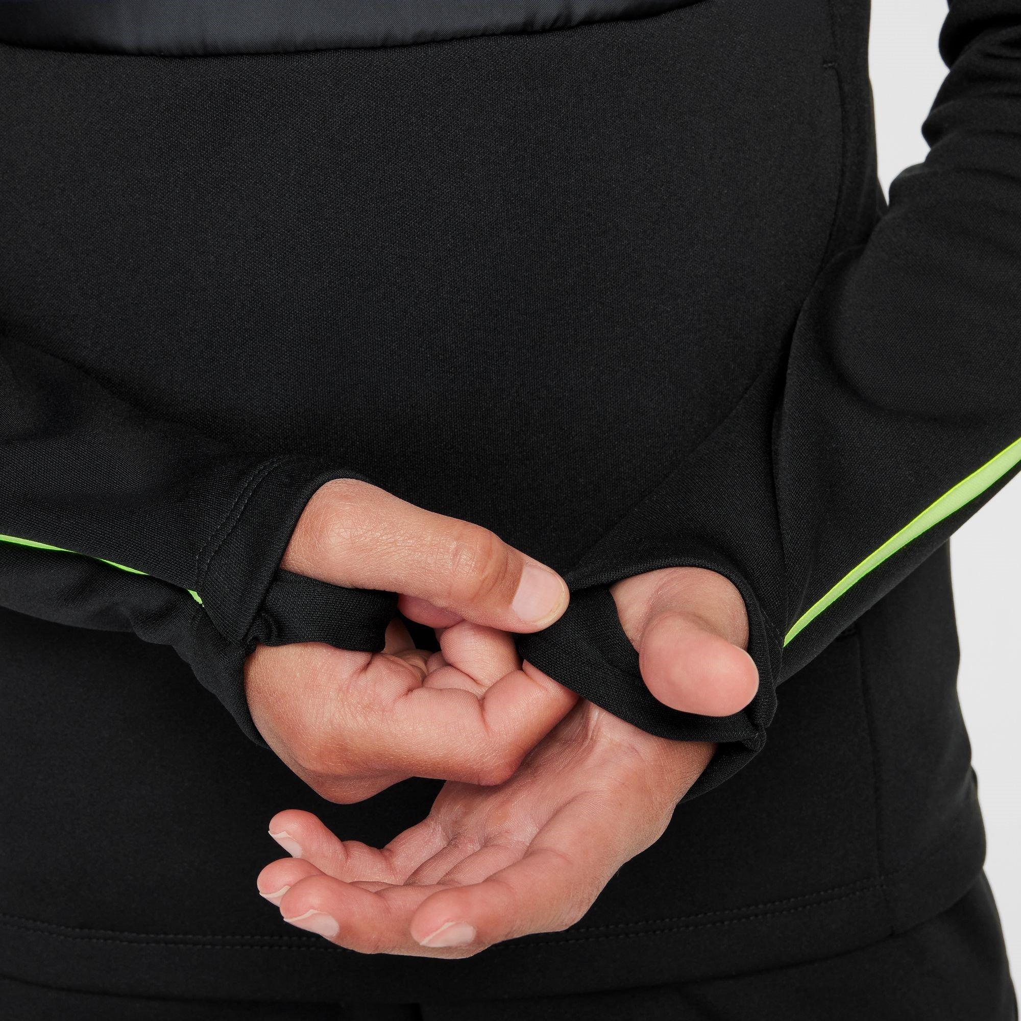 Nero/Volt - Nike - Therma-FIT Academy Big Kids' Soccer Drill Top - 8