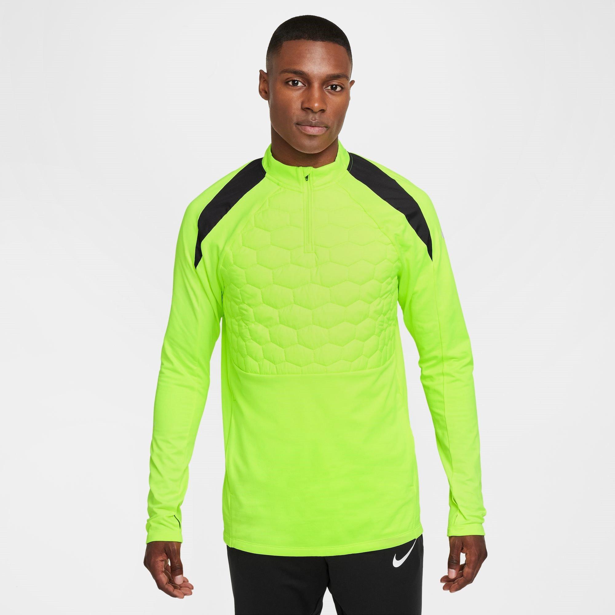 Volt/Zilver - Nike - Strike Men's Therma-FIT Soccer Drill Top - 1