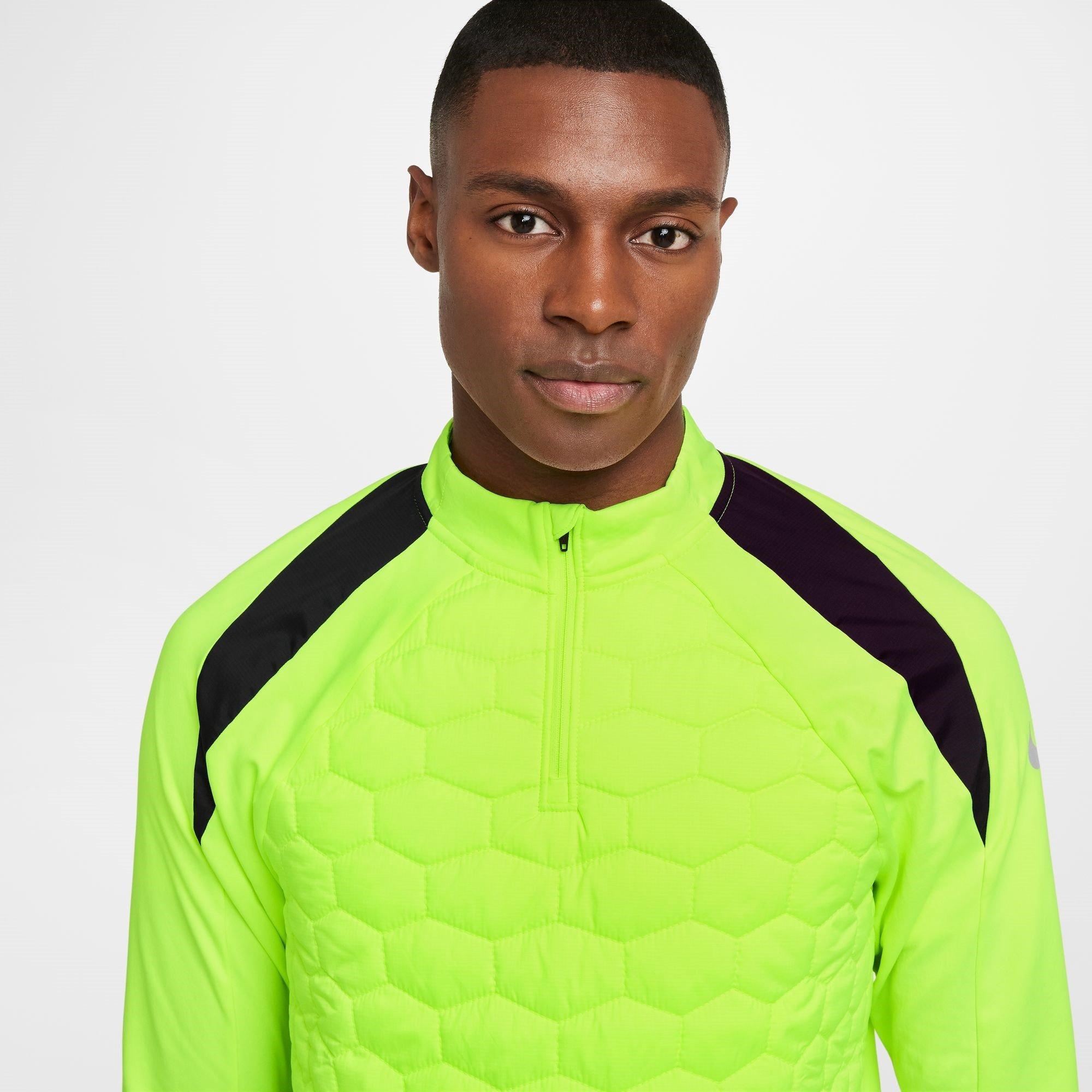 Volt/Zilver - Nike - Strike Men's Therma-FIT Soccer Drill Top - 3
