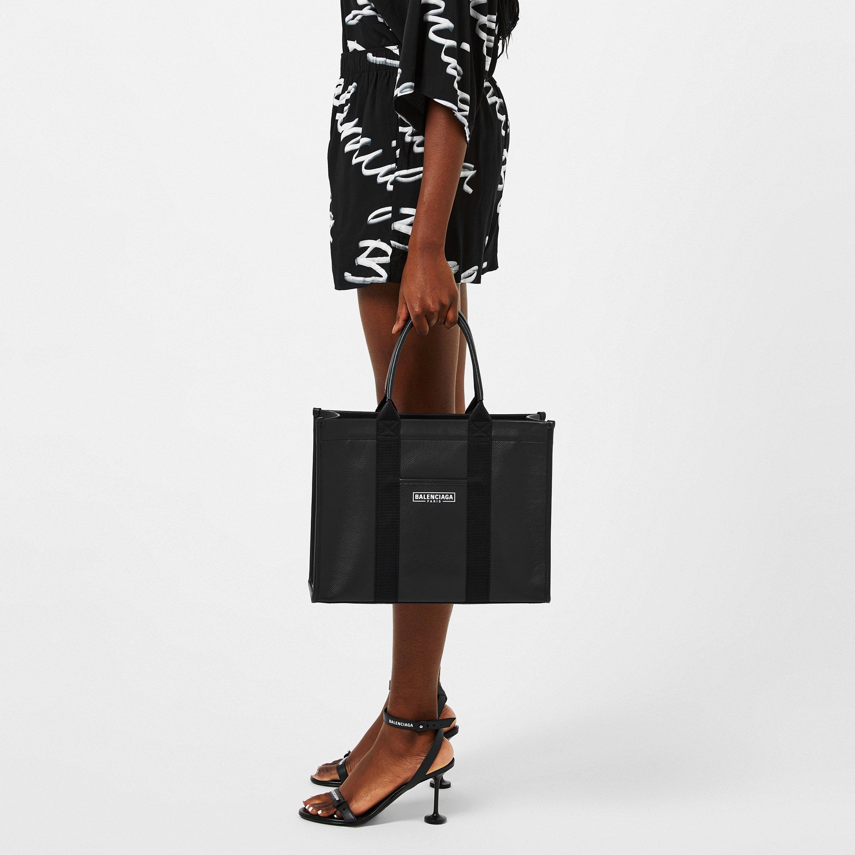 Black 1070 - Balenciaga - Women's Script Logo Woven Tracksuit Shorts - 3