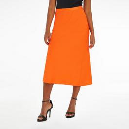 Calvin Klein Recycled Bias Cut Midi Skirt