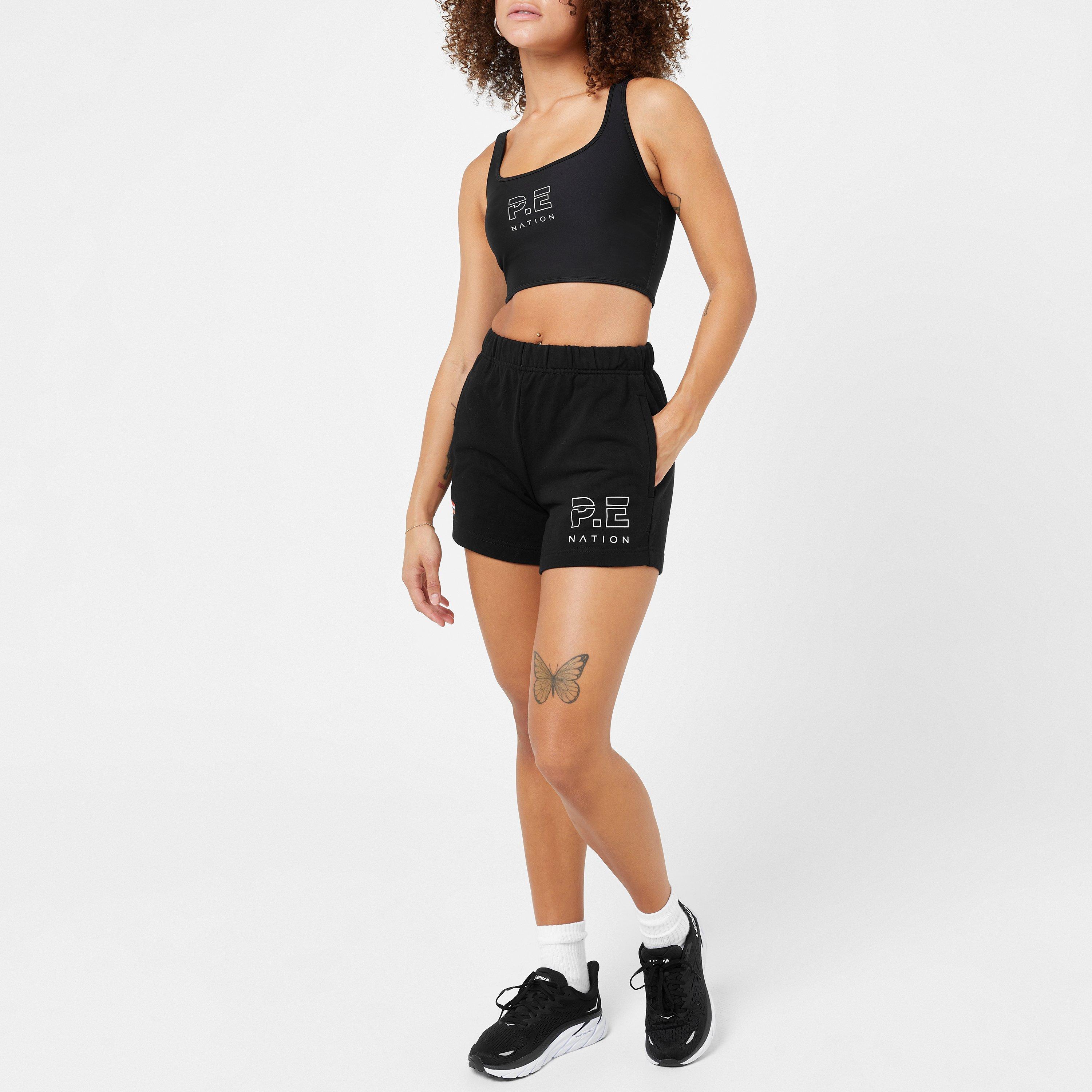 Black - PE Nation - Women's Performance Gym Shorts - 2