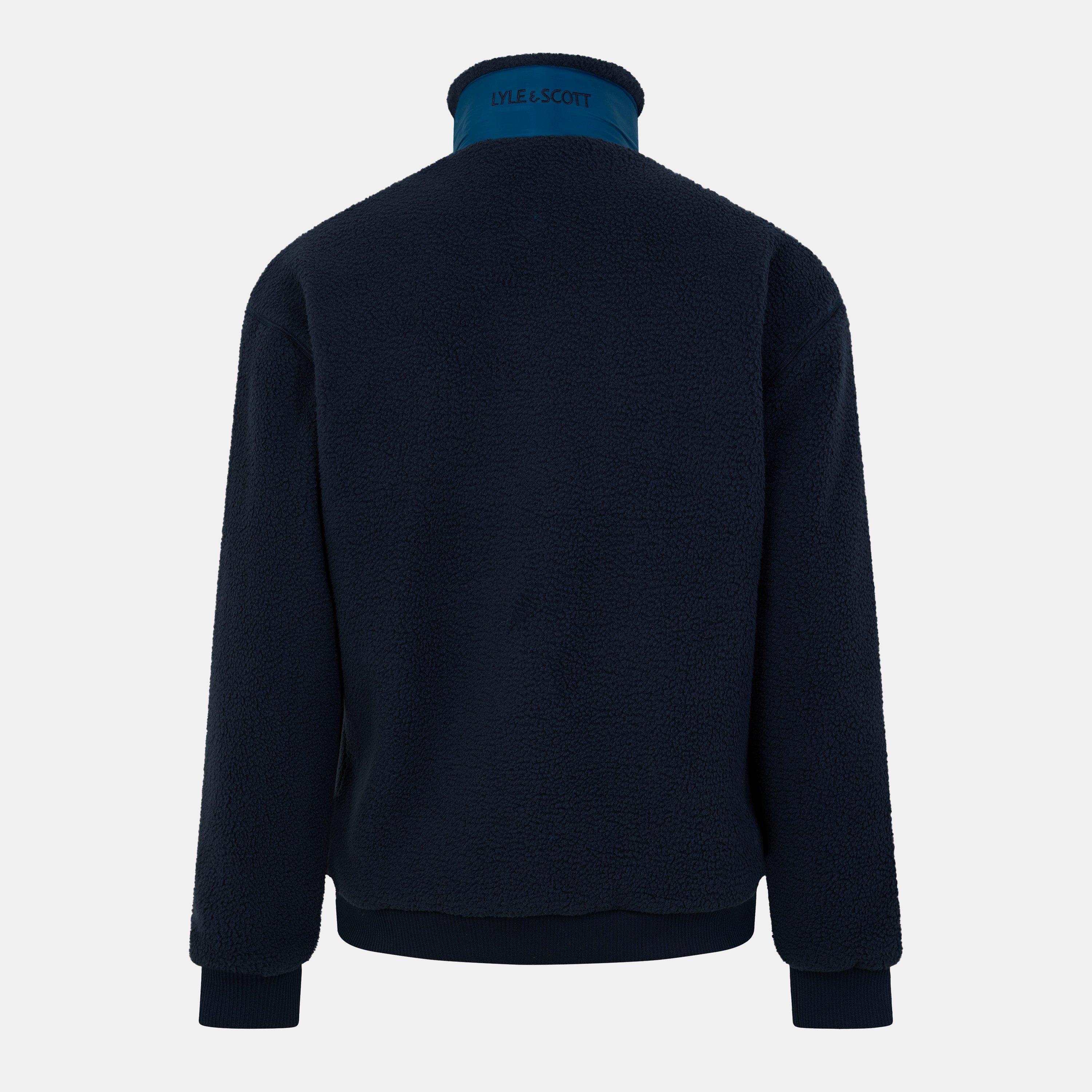 Mørkeblå - Lyle and Scott - Shearling Jacket - 2