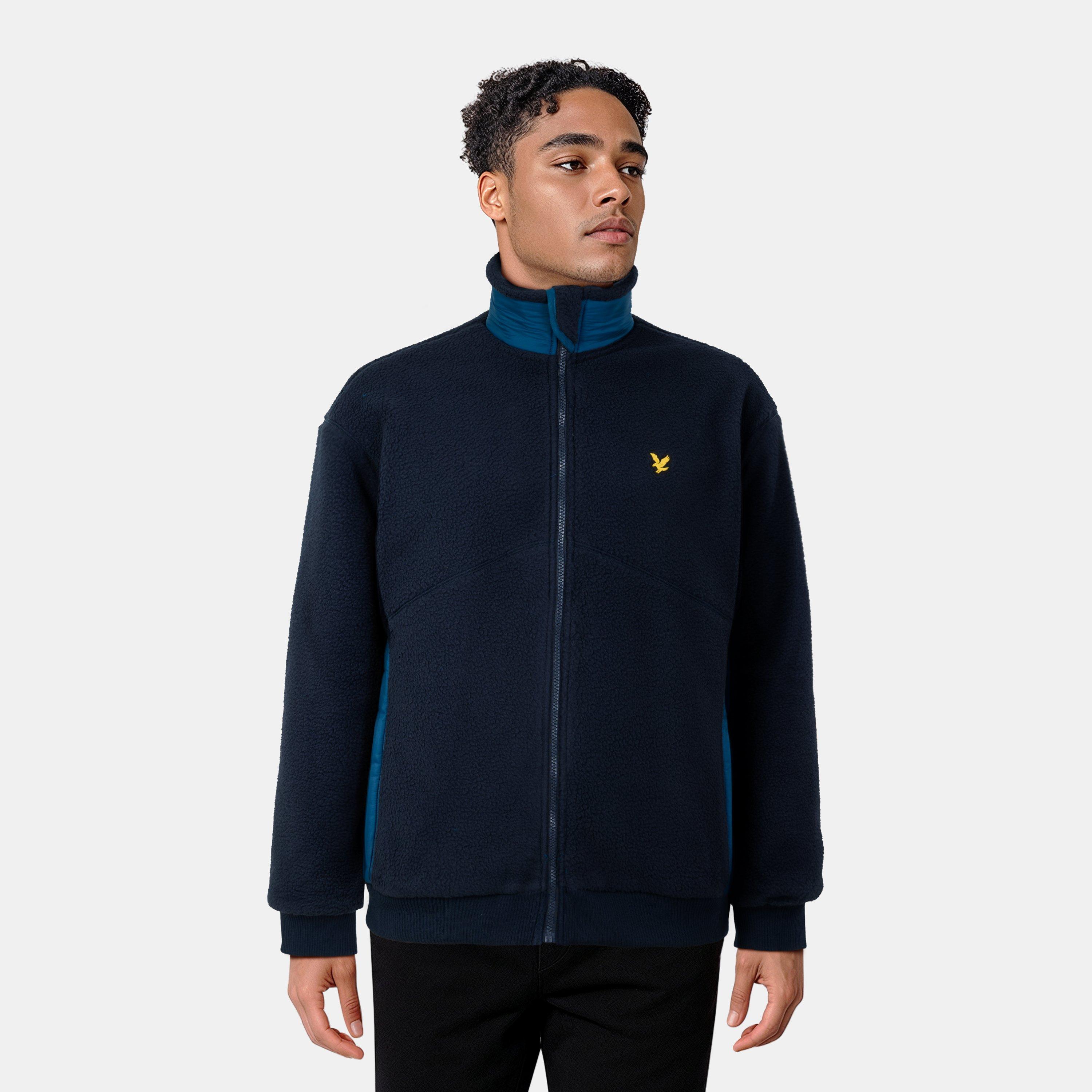 Mørkeblå - Lyle and Scott - Shearling Jacket - 3