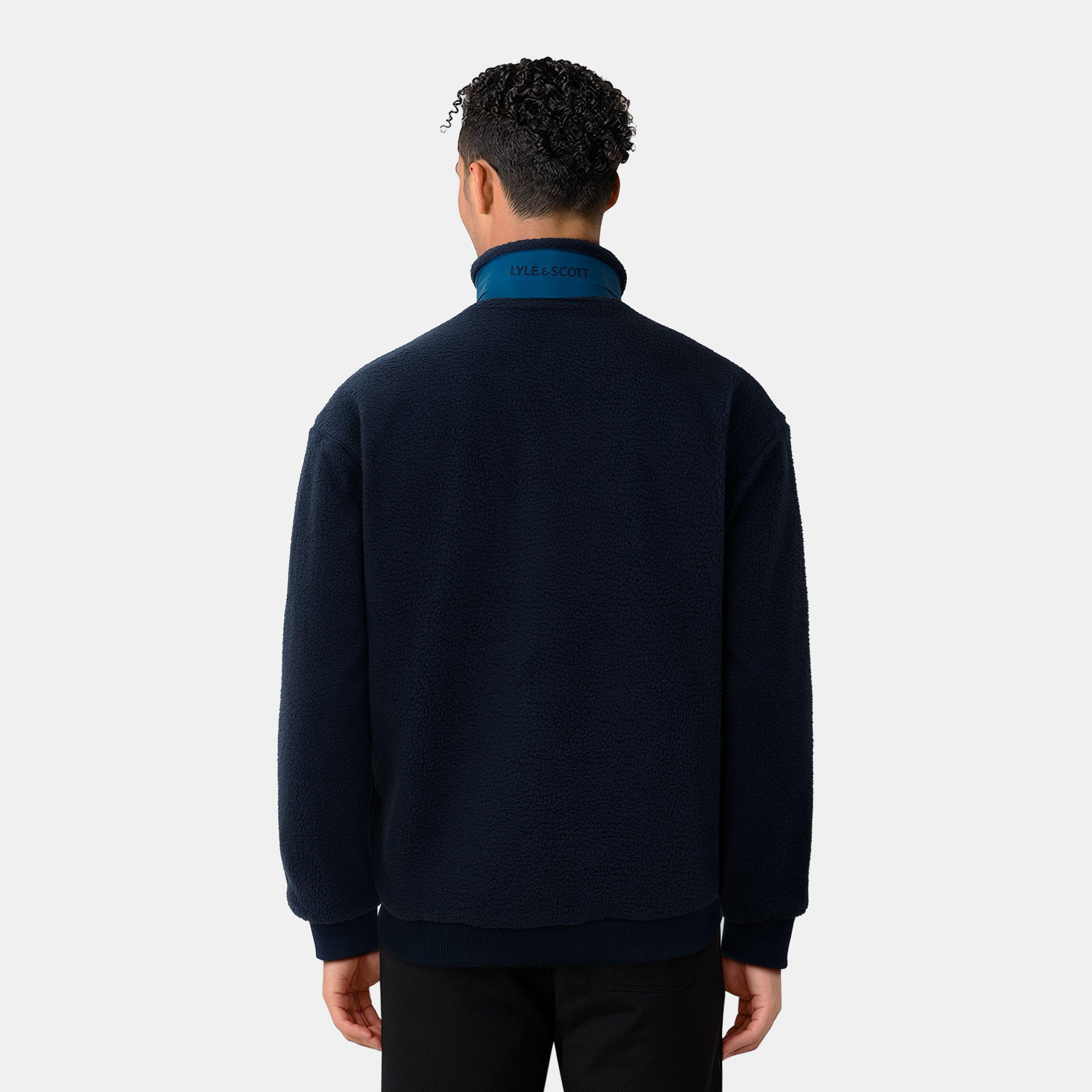 Mørkeblå - Lyle and Scott - Shearling Jacket - 4