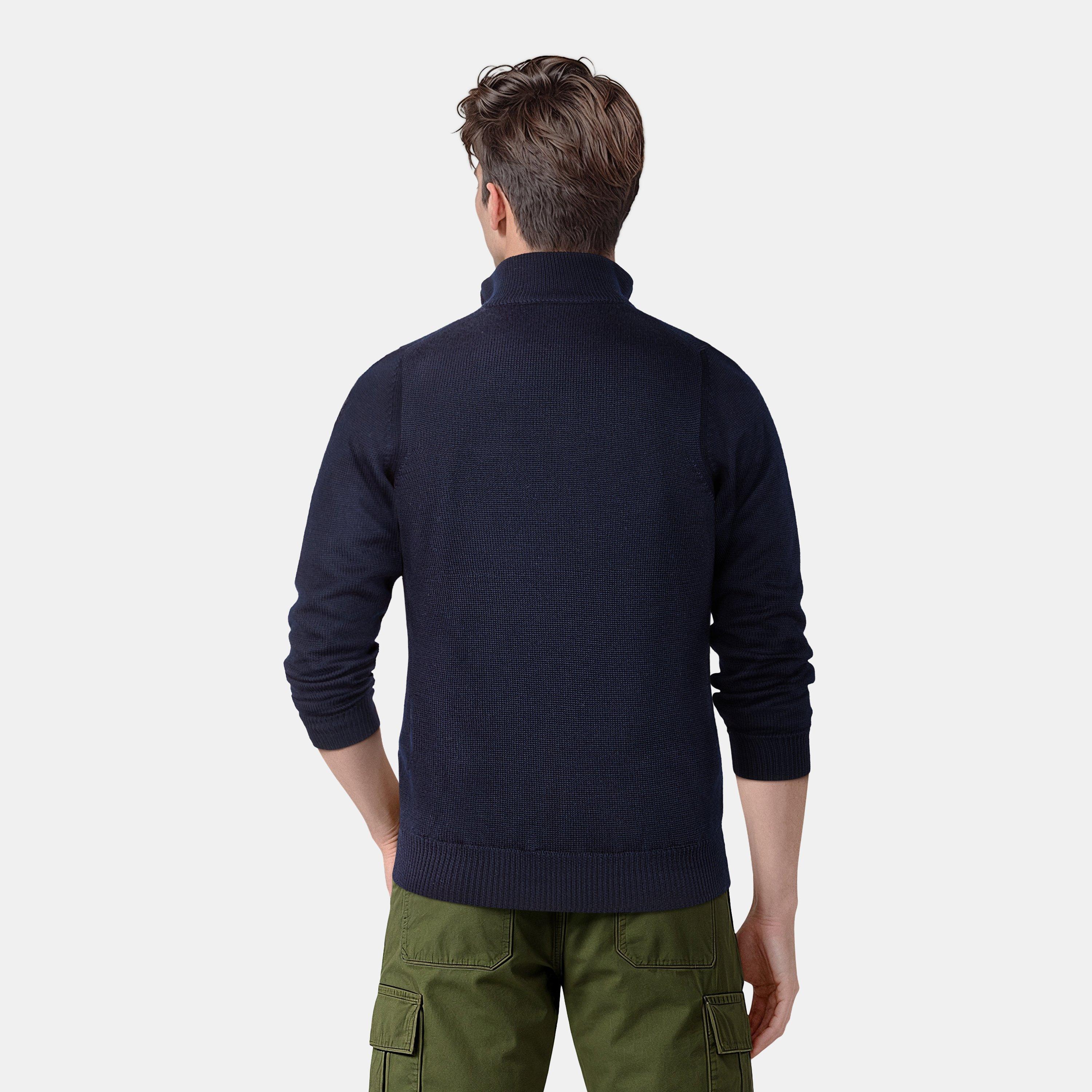 New Navy - Lyle and Scott - Zip-Up Cardigan - 4