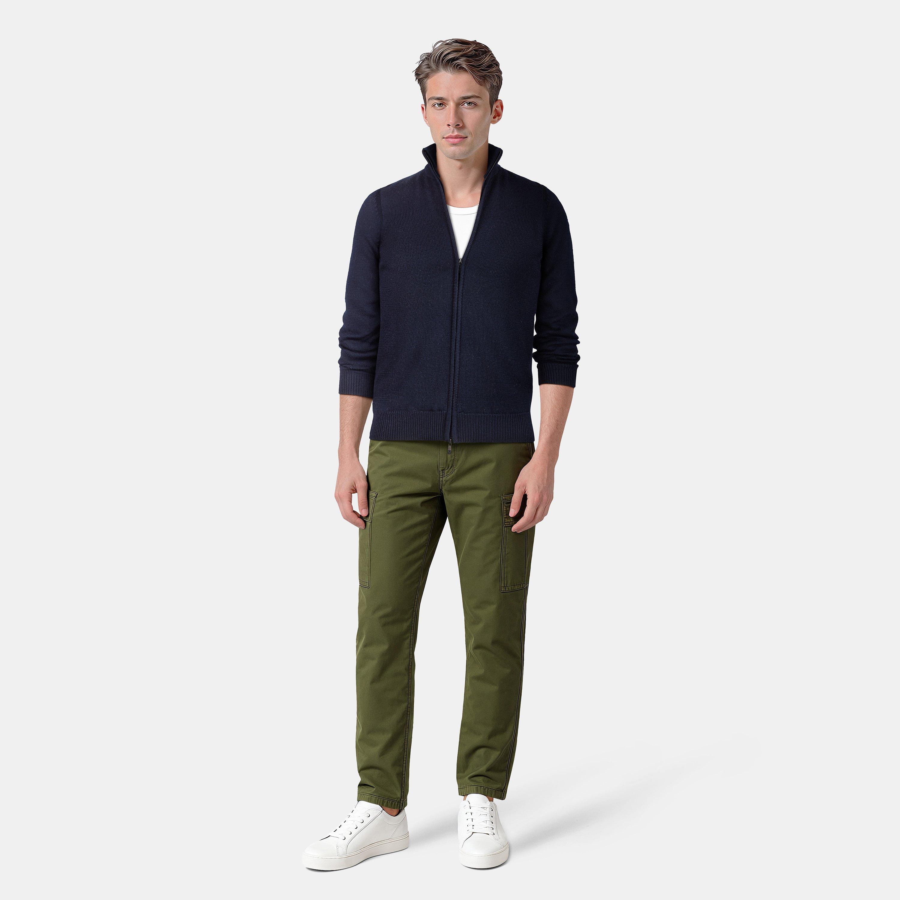 New Navy - Lyle and Scott - Zip-Up Cardigan - 6