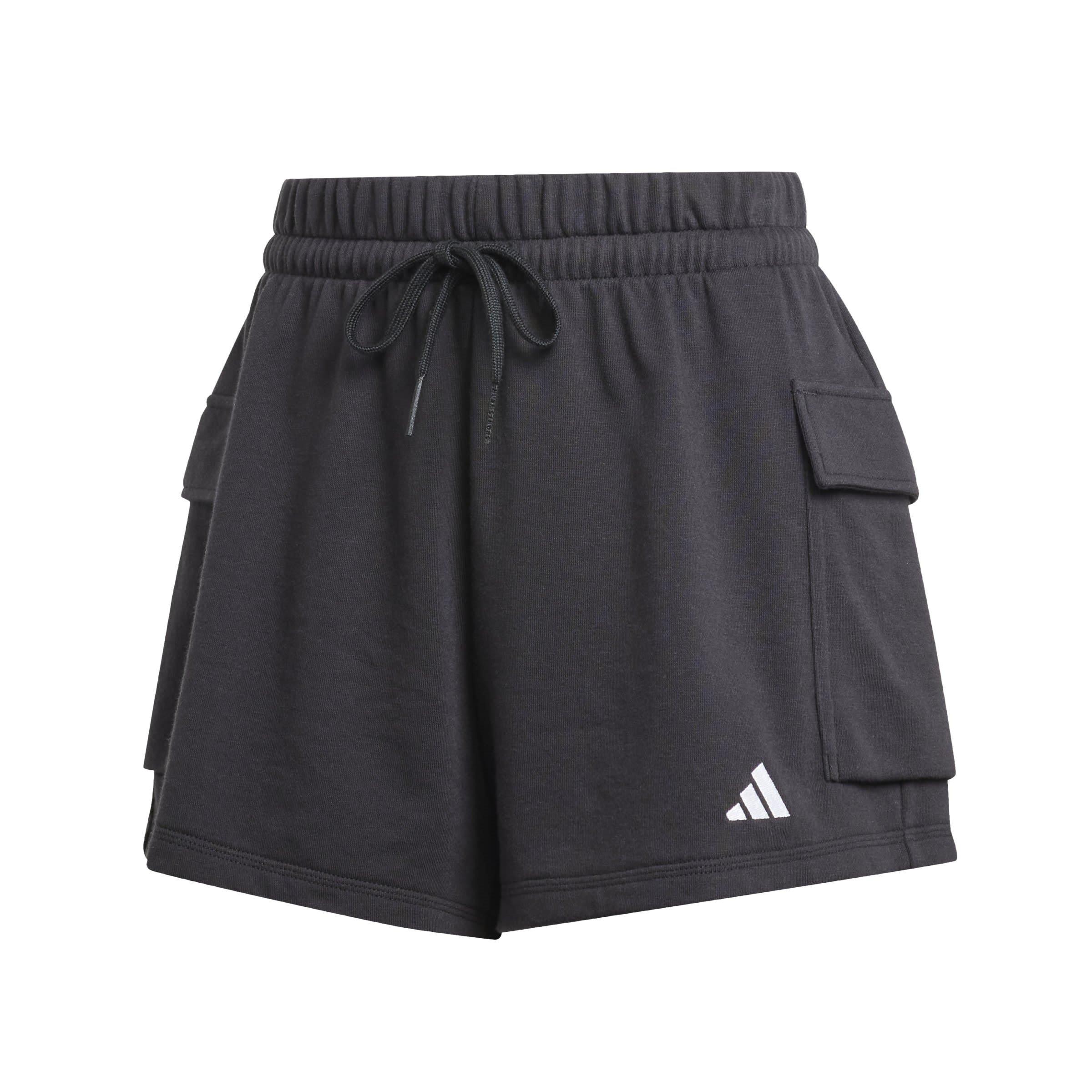 Black/White - adidas - Essentials Regular Womens Shorts - 1