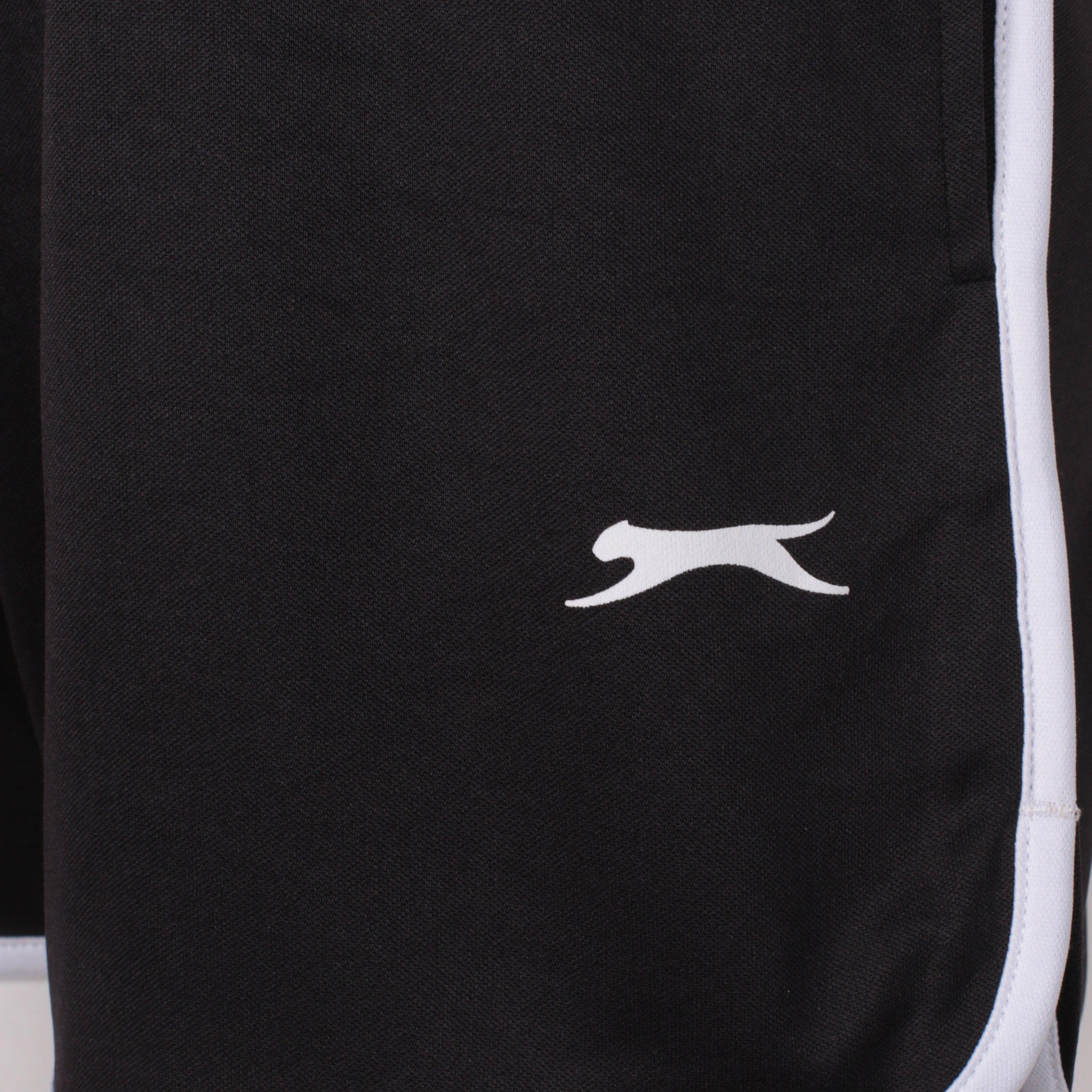 Preto - Slazenger - Slaz Stripe Tracksuit Shorts - 4