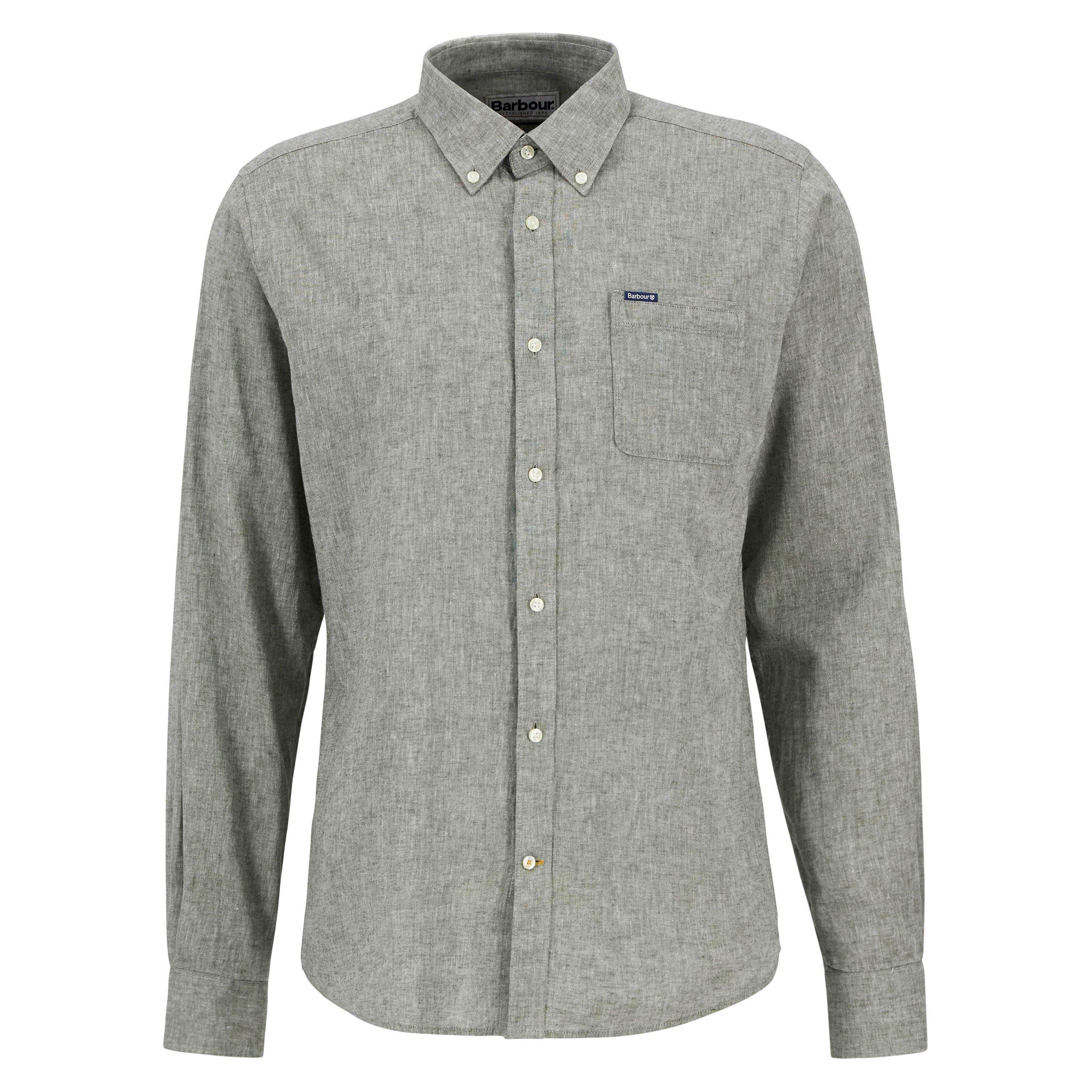 Barbour Nelson Tailored Shirt - Bleached Olive - Size 2XL