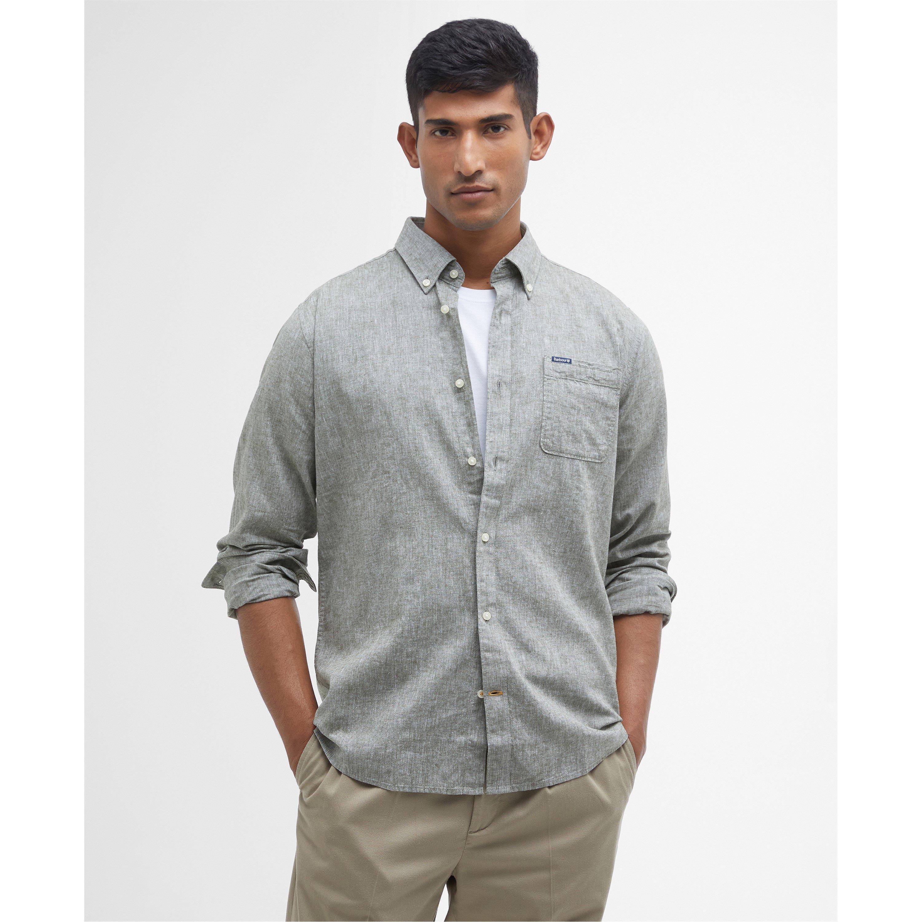 Bleached Olive - Barbour - Nelson Tailored Shirt - 2