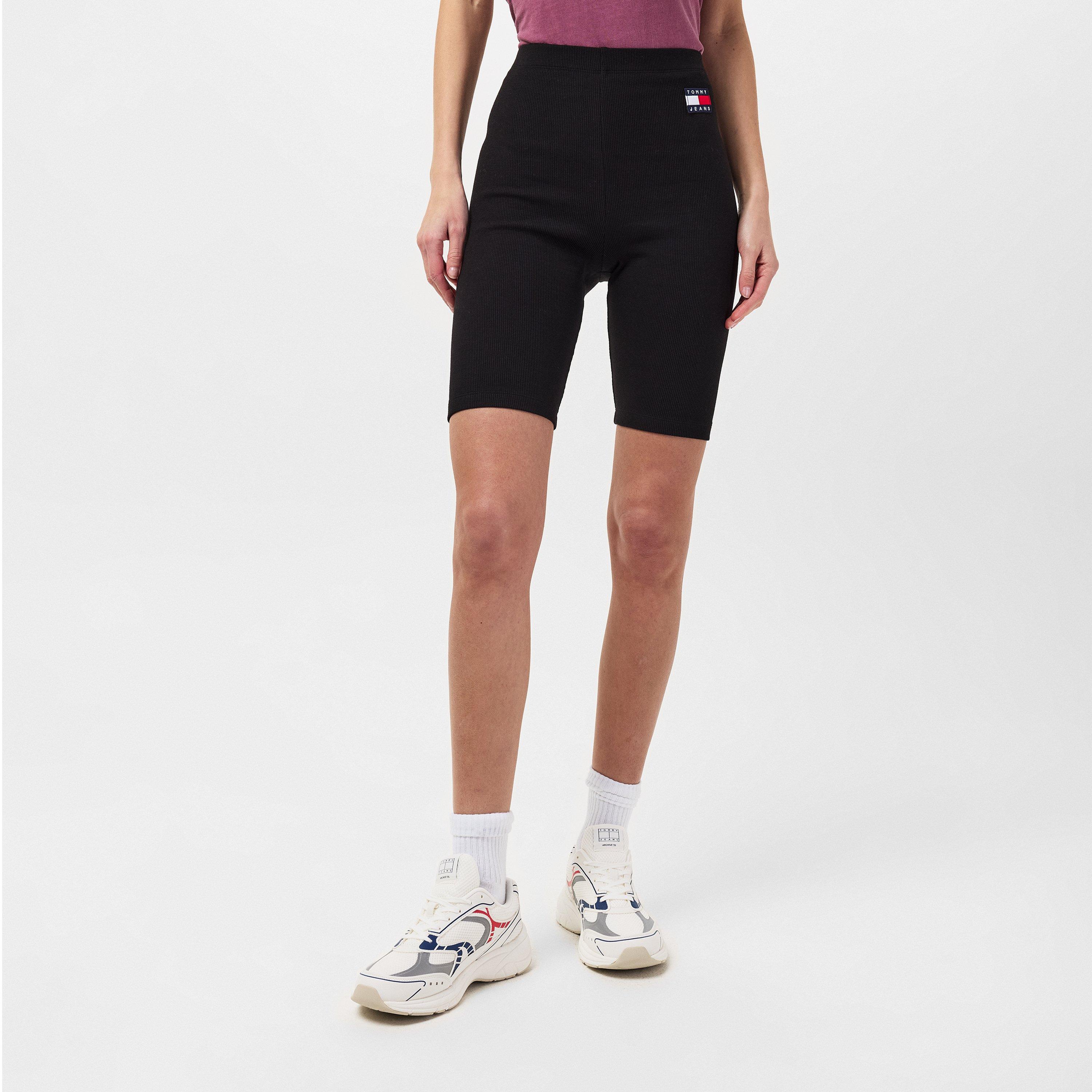 Black BDS - Tommy Jeans - Ribbed Badge Cycling Shorts - 3