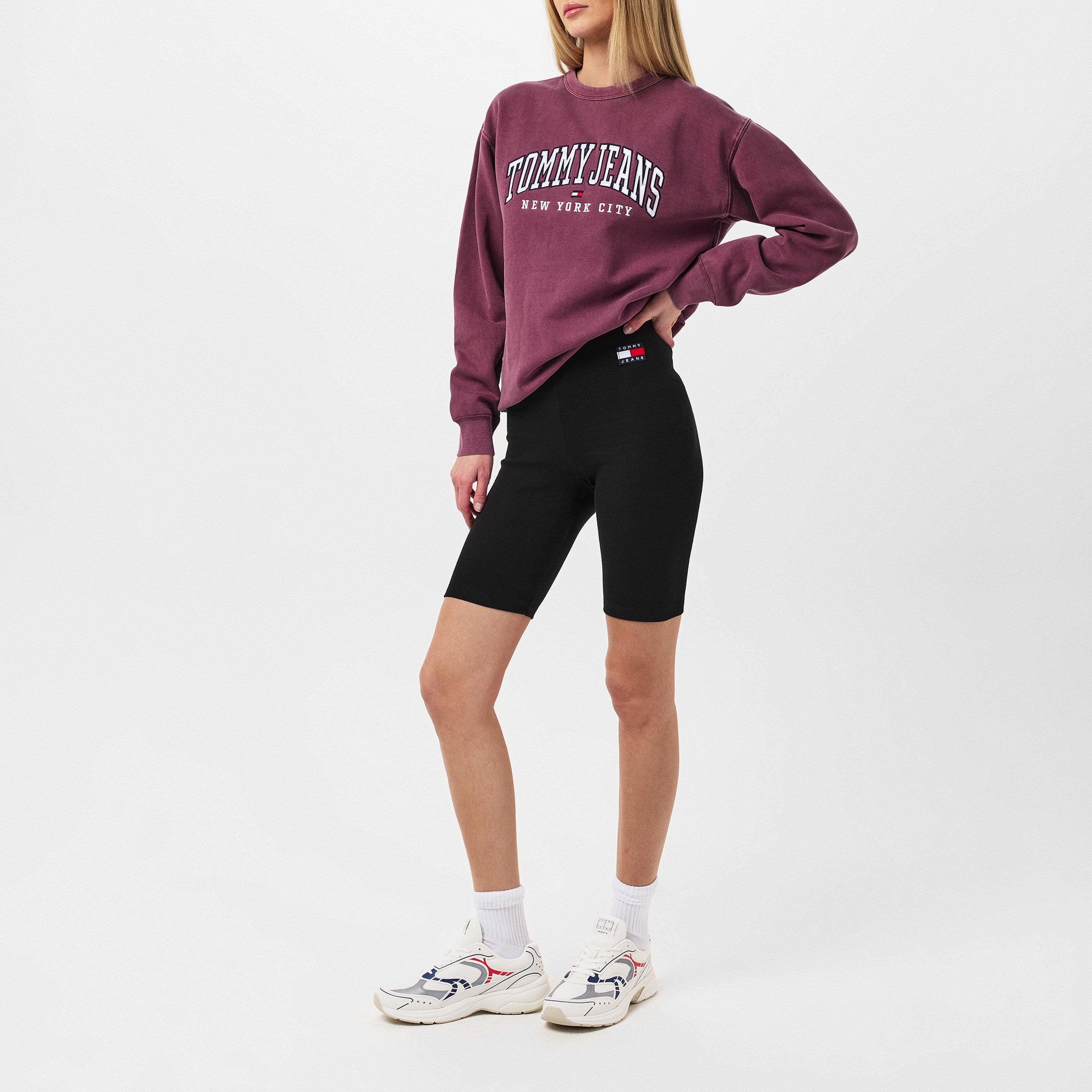 Black BDS - Tommy Jeans - Ribbed Badge Cycling Shorts - 7