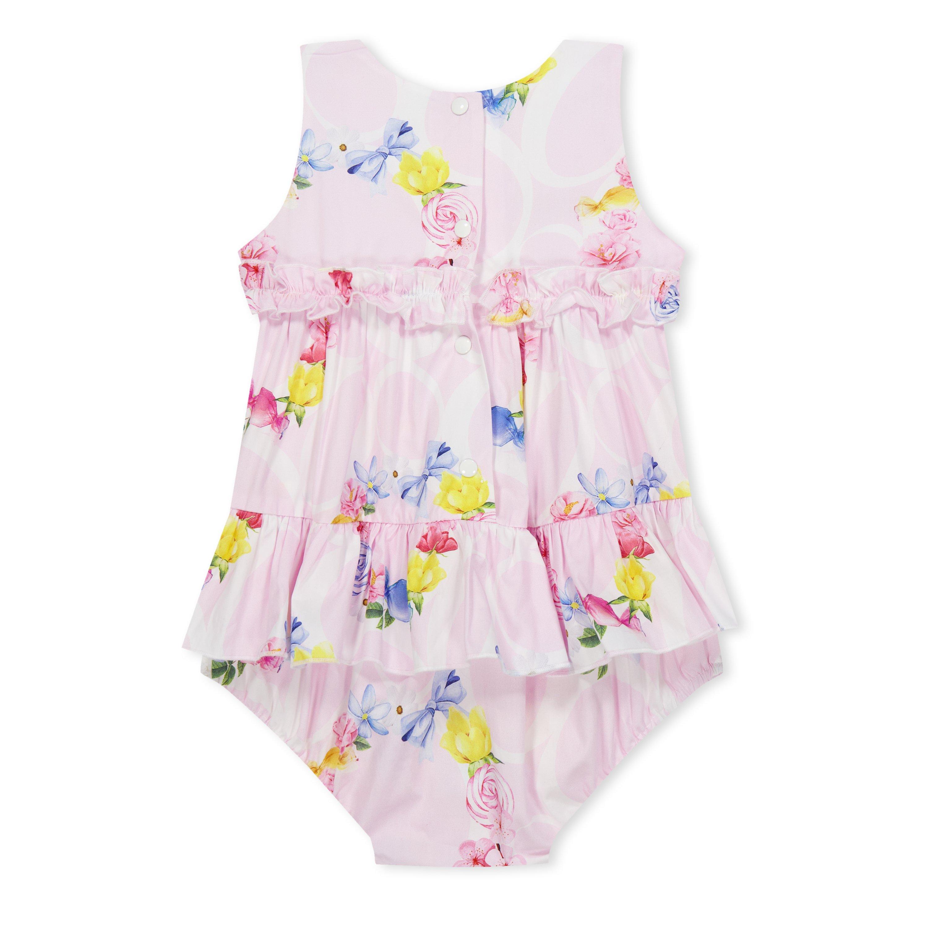 Pink - Balloon Chic - Kids' Pink Floral Print Bodysuit - 2
