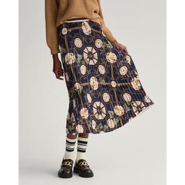 Gant American Luxe Printed Pleated Skirt