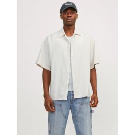 Jack and Jones Faro Linen Oversized Short Sleeve Shirt