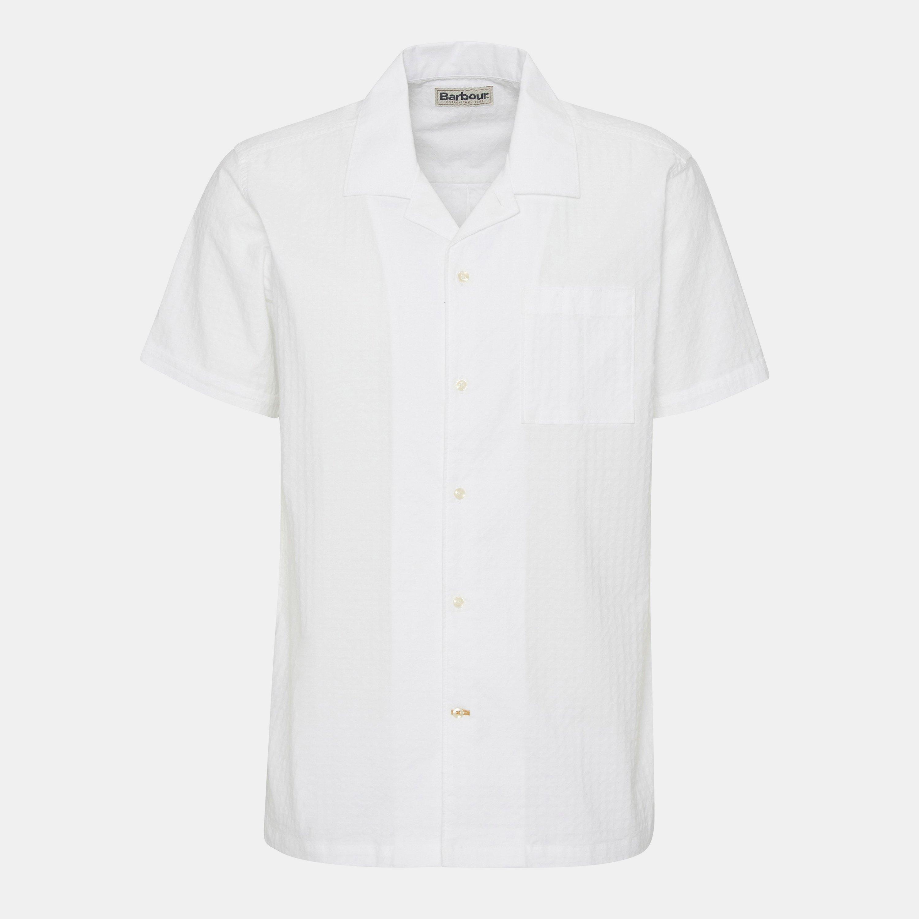 White WH11 - Barbour - Irvine Textured Shirt - 1