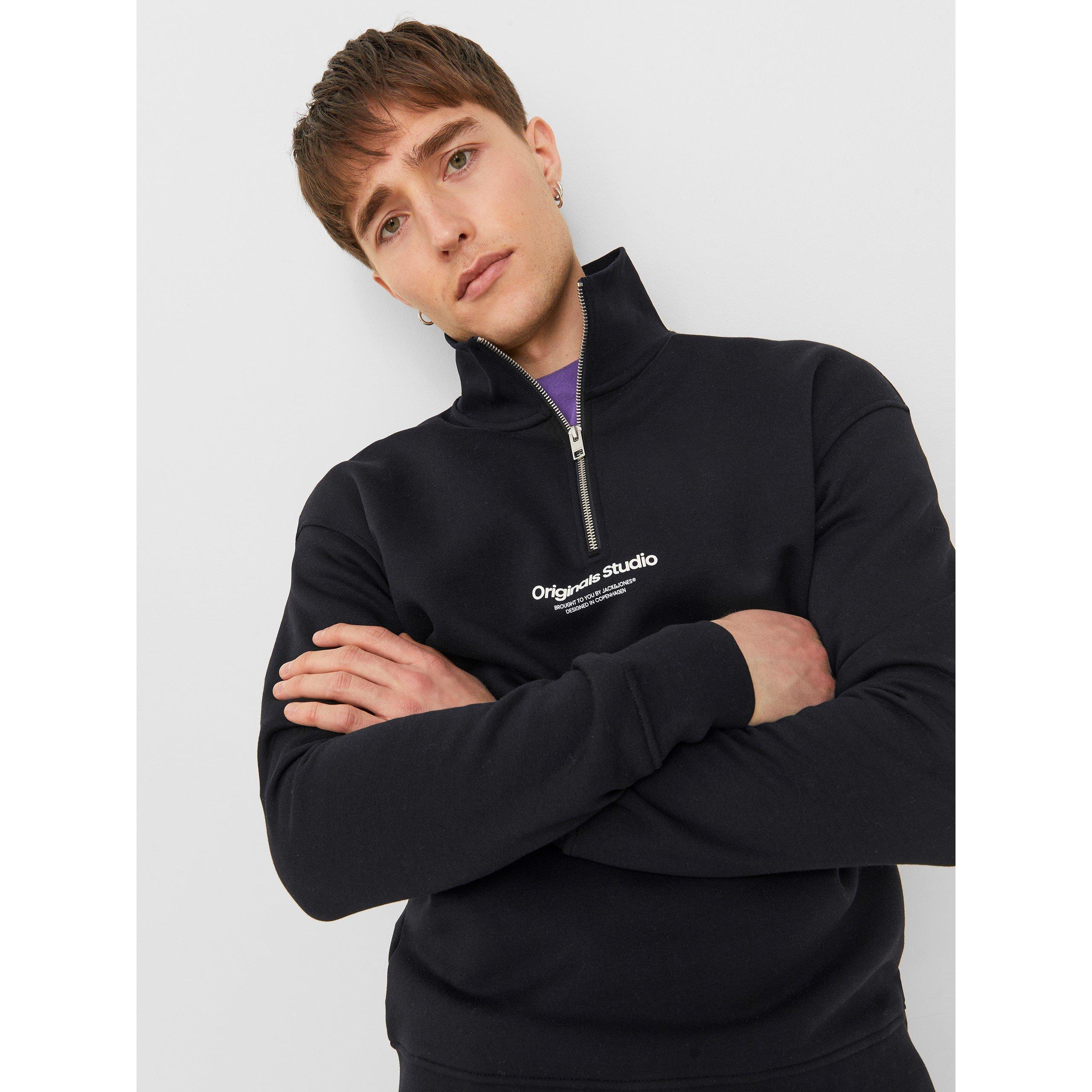 Zwart - Jack and Jones - Jorvester Zip Sweatshirt - 4