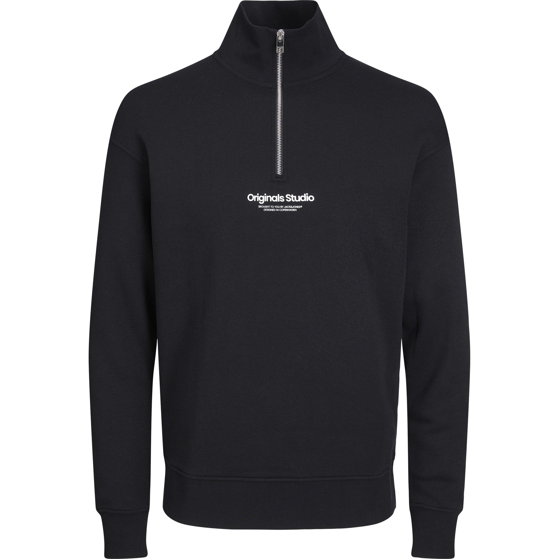 Zwart - Jack and Jones - Jorvester Zip Sweatshirt - 7