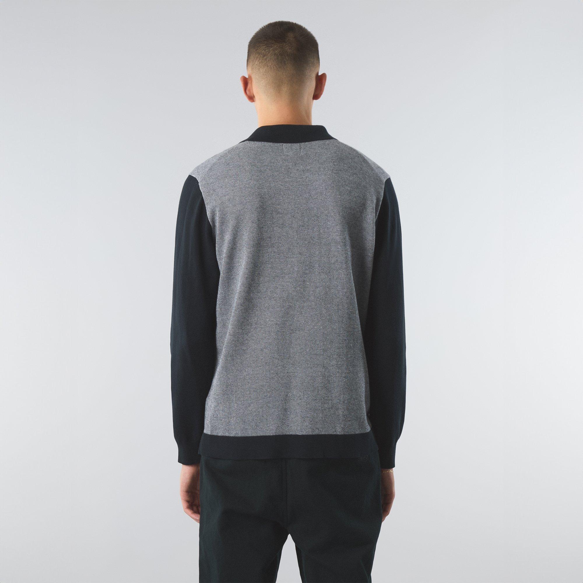 Black - Pretty Green - Men's Roxy Long-Sleeve Plain Shirt - 4