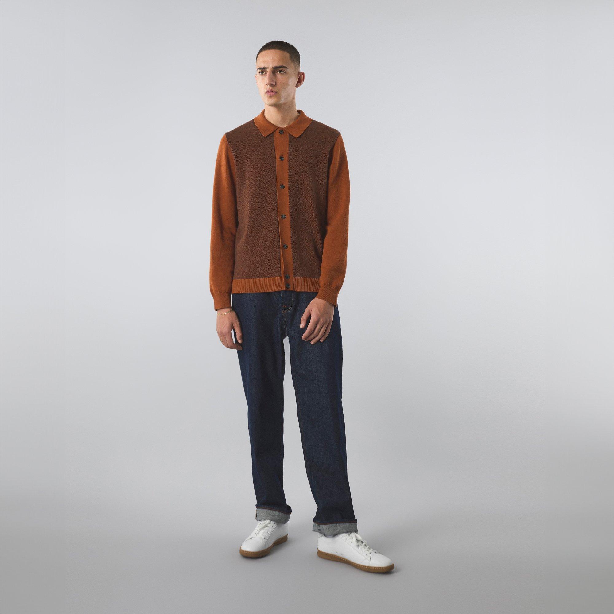 Arancione - Pretty Green - Men's Roxy Long-Sleeve Plain Shirt - 4